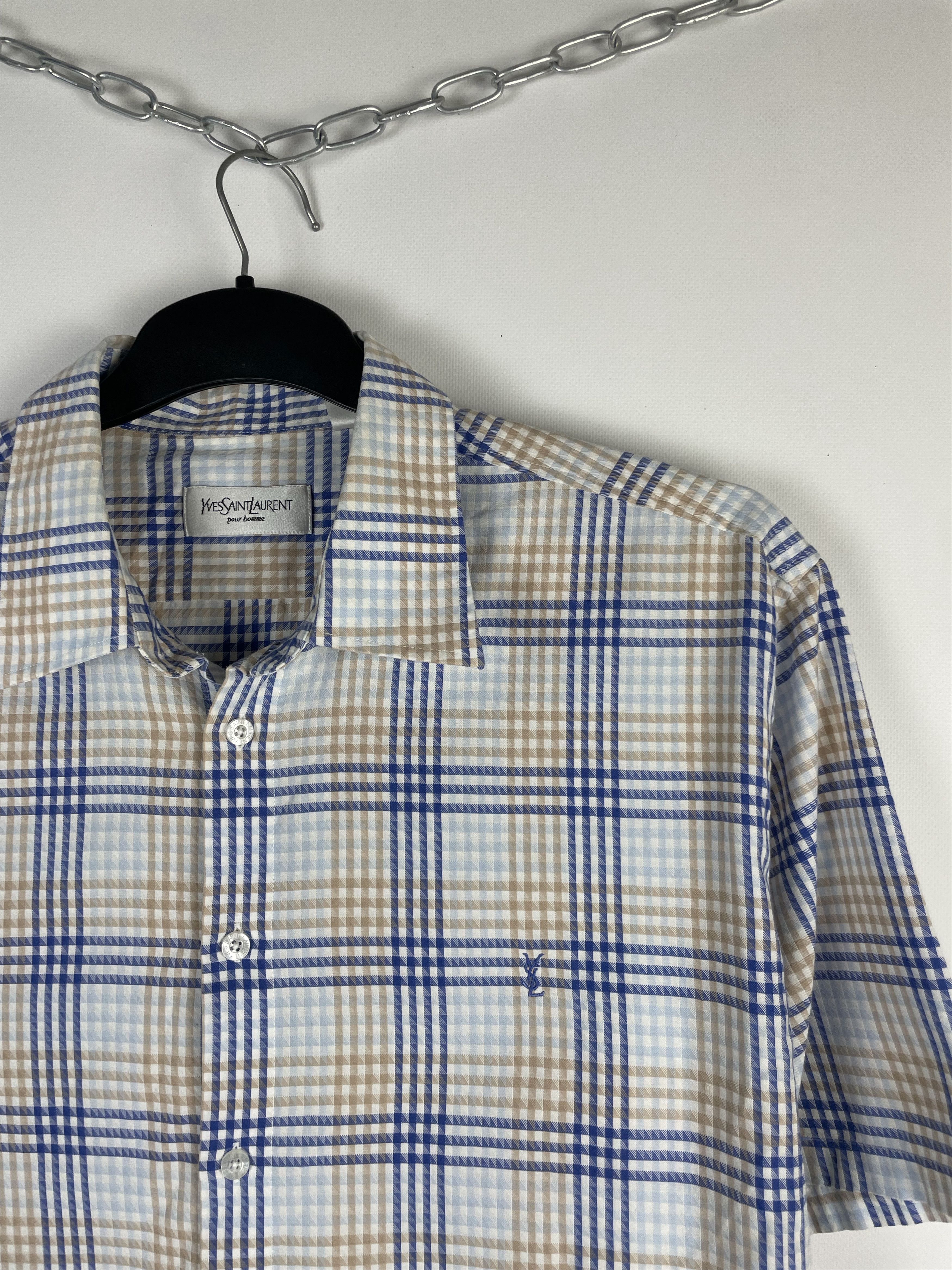 Vintage × Yves Saint Laurent Vintage Yves Saint Laurent Ysl Pour Homme Shirt Size US XL / EU 56 / 4 - 4 Thumbnail