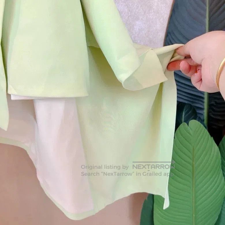 Other FAUSTO PUGLISI Green Asymmetric Skirt. Size 35" - 5 Thumbnail