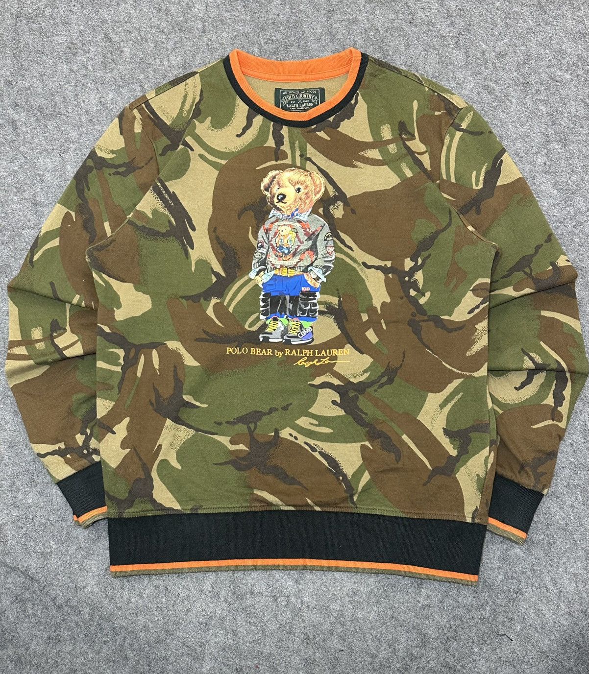 Polo Ralph Lauren Polo Ralph Lauren crewneck sweatshirt featuring a camouflage Size US S / EU 44-46 / 1 - 1 Thumbnail