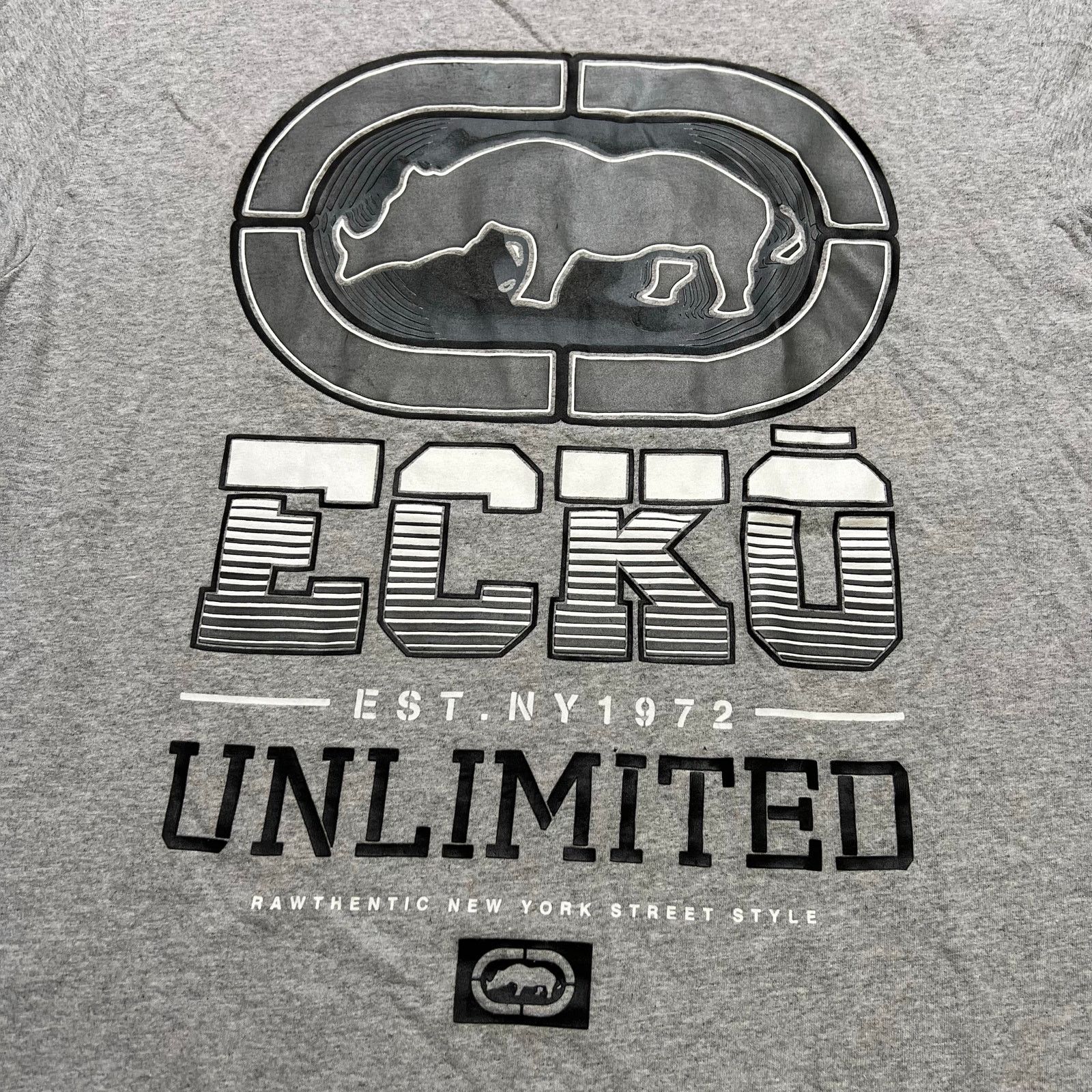 Ecko Unltd. Vintage Ecko Unlimited Gray Short Sleeve T Shirt Sz XL Y2K Size US XL / EU 56 / 4 - 2 Thumbnail