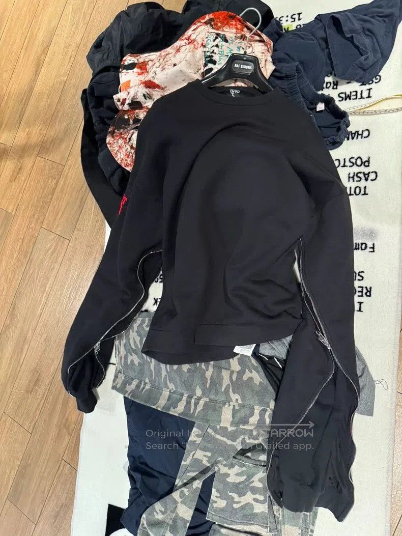 Hood By Air Unique Oversized Hoodie with Zip Sleeves. Size US L / EU 52-54 / 3 - 8 Thumbnail