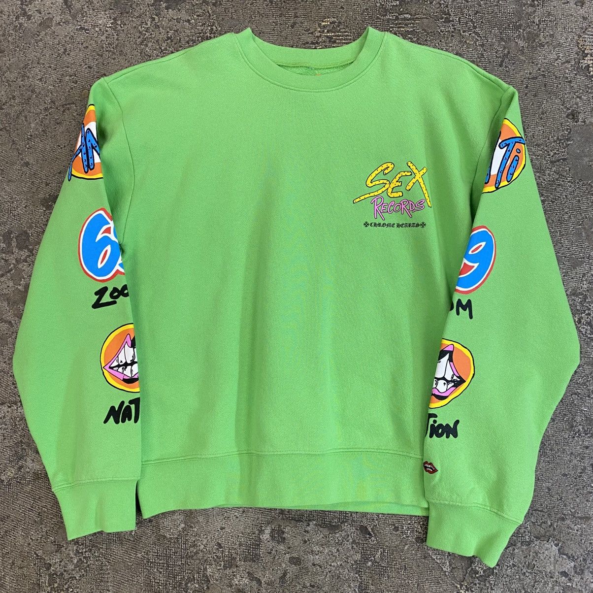 Chrome Hearts × Matty Boy Chrome Hearts Matty Boy Sex Records Crewneck Size US M / EU 48-50 / 2 - 2 Thumbnail