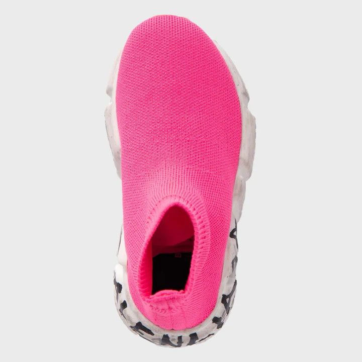 Balenciaga o1w1db10125 KIDS - Speed Graffiti Recycled Knit Sneakers Size US 5 / EU 37 - 4 Thumbnail