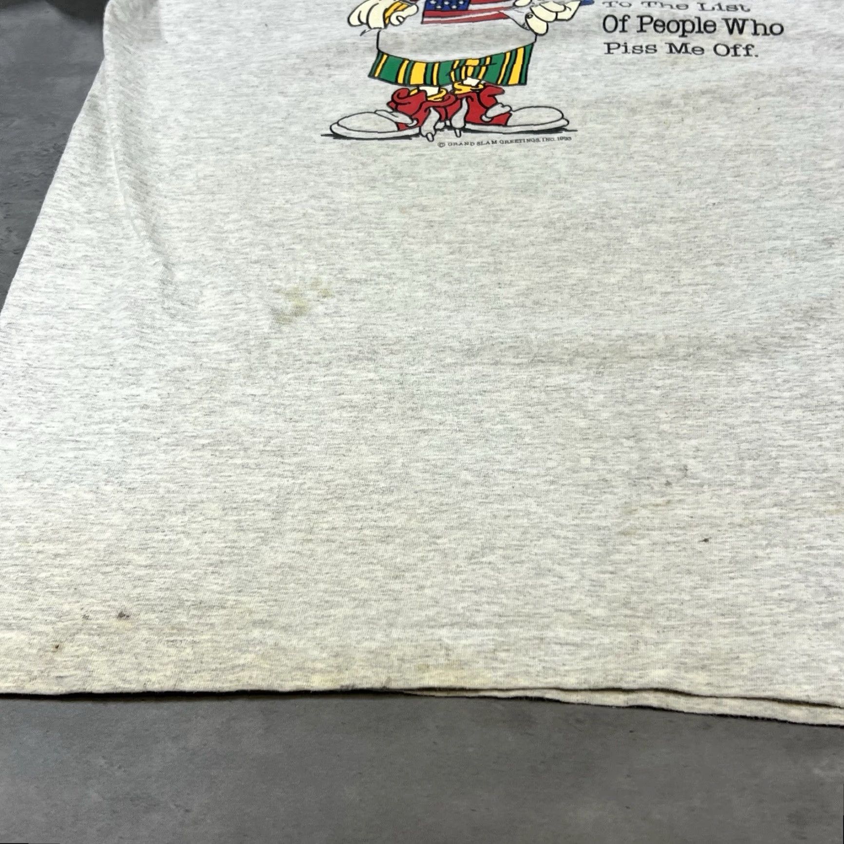 Anvil Vintage Anvil Shirt Parody Saying Adult XL Gray Logo T-Shirt 90s Comics Funny Cartoon Mens Short Sleeve Mock Neck Size US XL / EU 56 / 4 - 7 Thumbnail