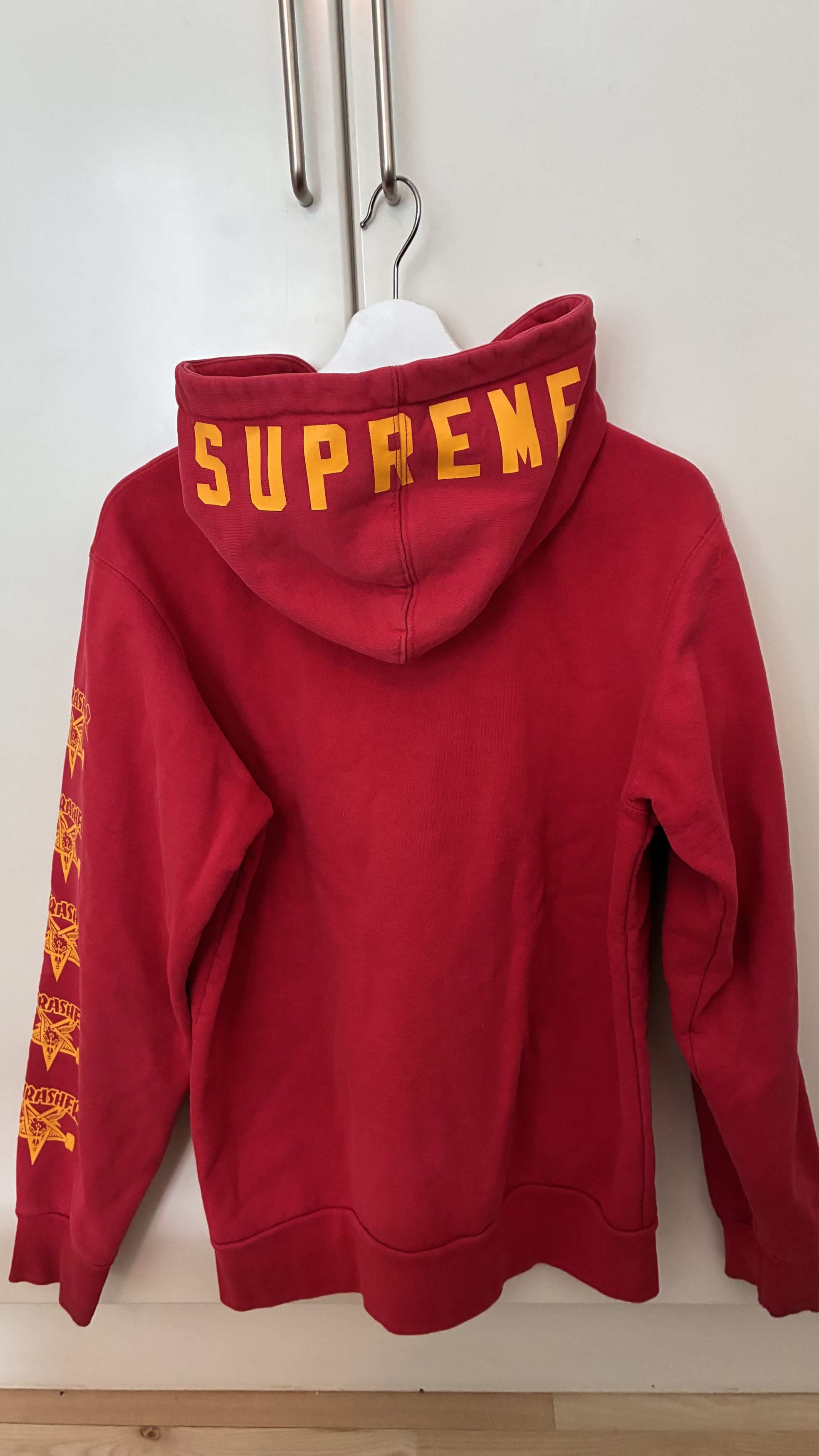 Supreme × Thrasher Supreme x Thrasher Red Zip Hoodie FW11 Size US M / EU 48-50 / 2 - 2 Thumbnail
