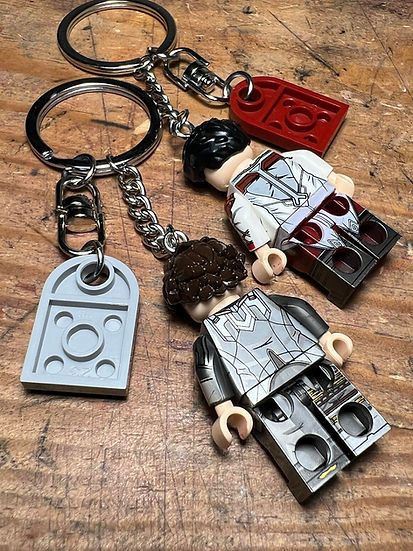 Cartoon Network × Handmade irritated studio arcane viktor jayce minifigure keychain Size ONE SIZE - 7 Thumbnail