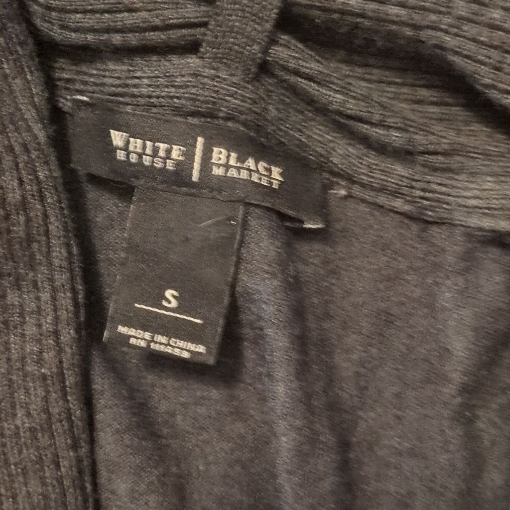 White House Black Market White House black market dark gray open Cardigan size small Size S / US 4 / IT 40 - 4 Thumbnail
