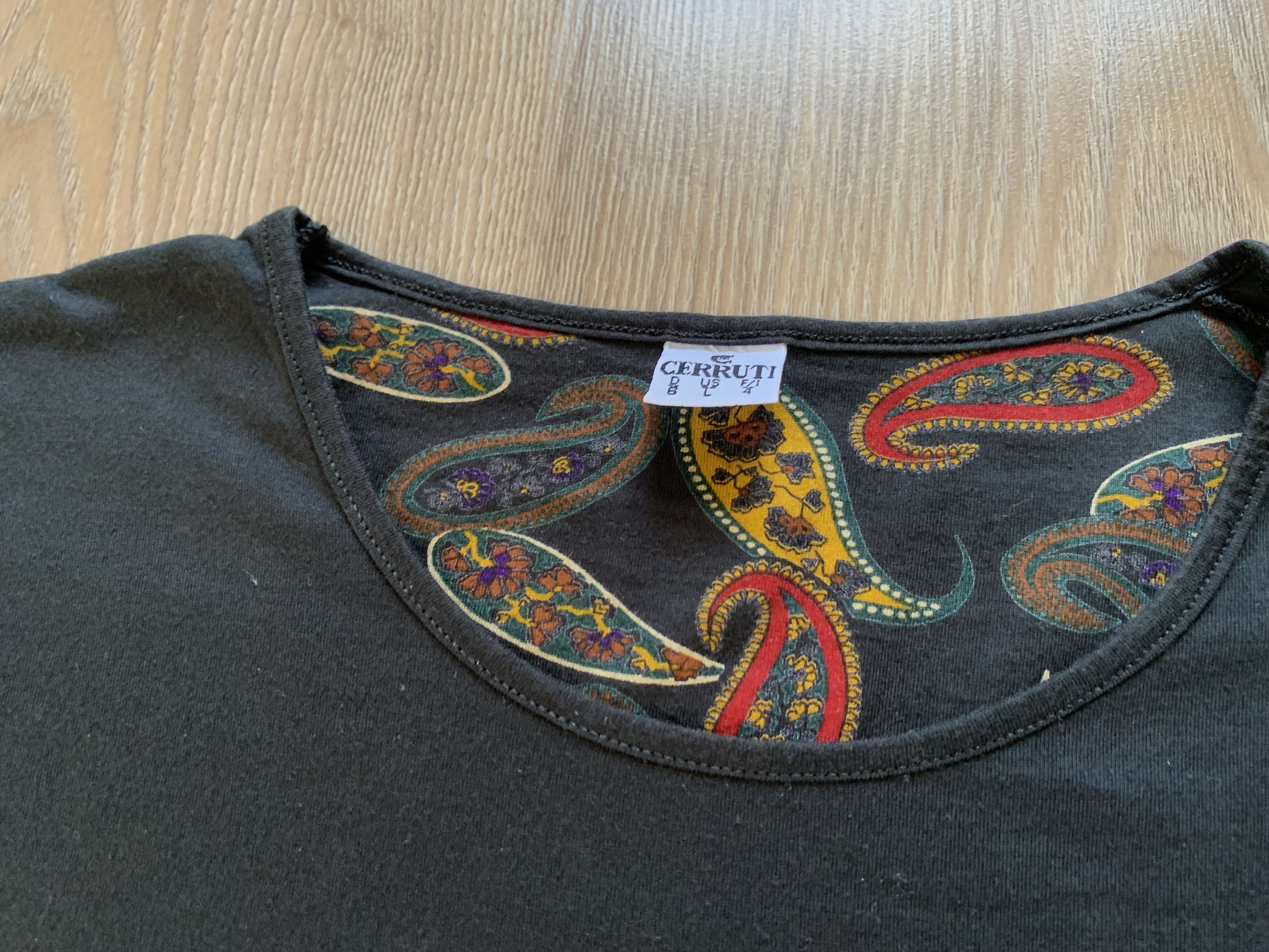 Cerruti 1881 Rare Cerruti Cotton Black Pocket T Shirt Size US L / EU 52-54 / 3 - 6 Thumbnail
