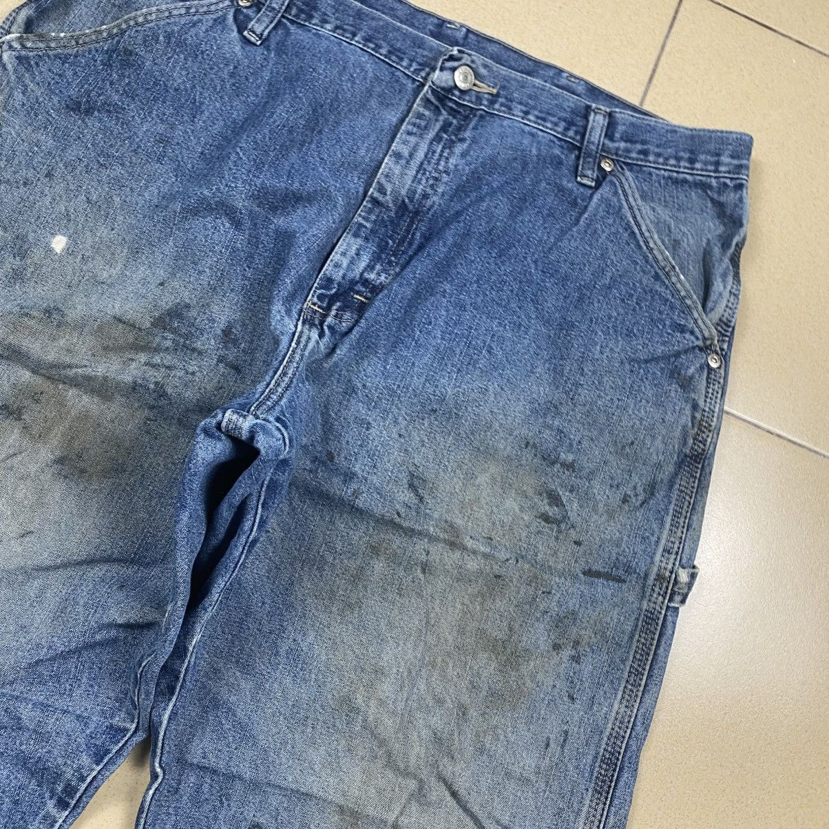 Wrangler Vintage y2k Wrangler Distressed Carpenter Jeans Size US 38 / EU 54 - 5 Thumbnail