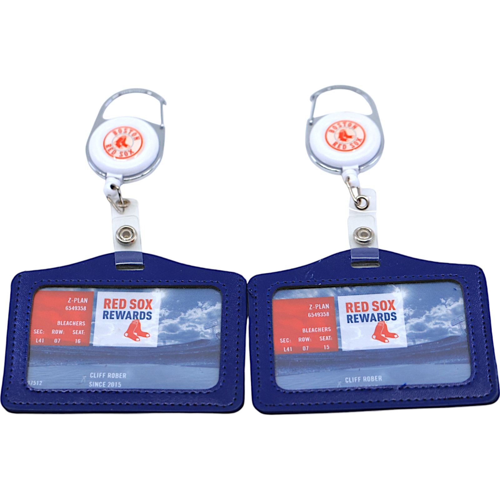 MLB Boston Red Sox Premium Badge Holder & Name Tag [Lot of 2] Size ONE SIZE - 8 Thumbnail