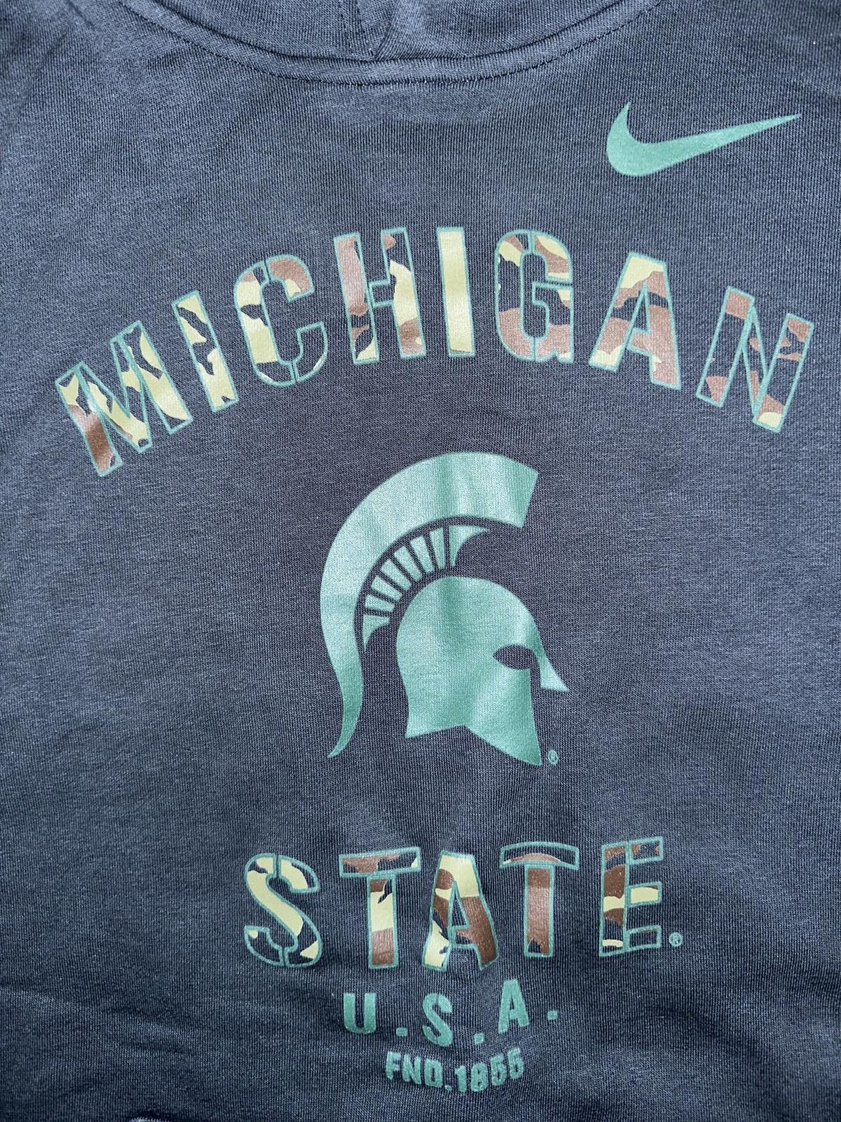 Nike Men's Nike Black Michigan State Spartans Veterans Day Pullover Hoodie Size US S / EU 44-46 / 1 - 2 Thumbnail