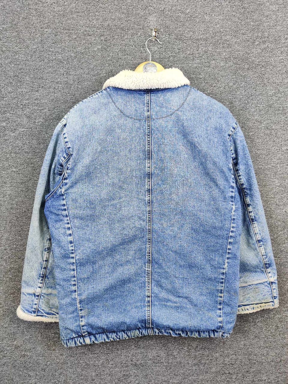 Edwin Vintage 90s Edwin Sherpa Denim Jacket Size US M / EU 48-50 / 2 - 6 Thumbnail