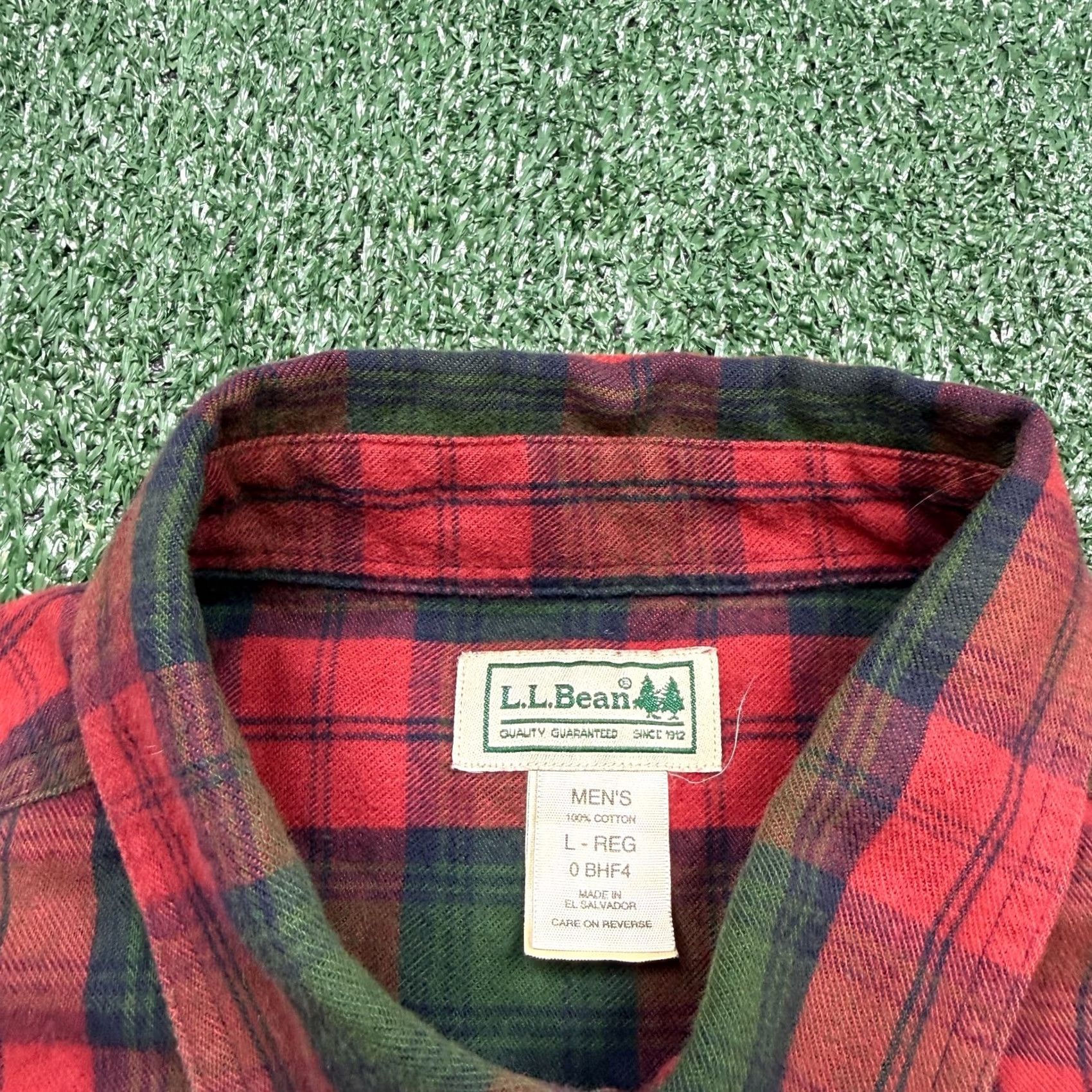 Vintage VINTAGE L.L. Bean Button-Up Shirt Mens L Red Green Plaid Long Sleeve Wool Cotton Maine Guide Lumberjack Y2K Size US L / EU 52-54 / 3 - 2 Thumbnail