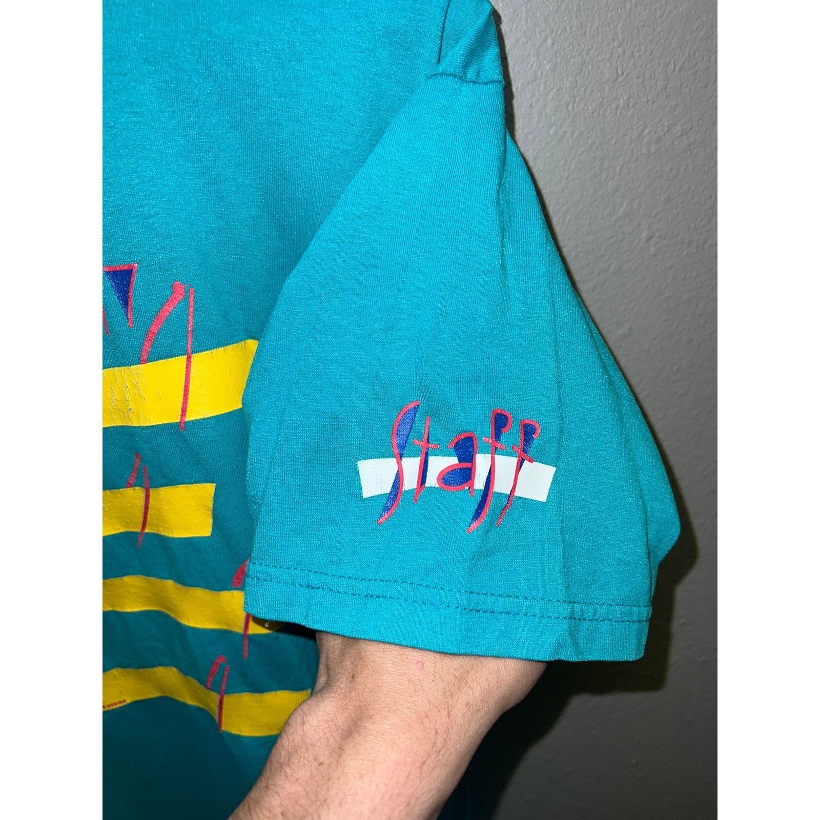 Fruit Of The Loom Vintage Canoe Shirt Houston Canoeing Club 97 Teal Tee M Size US M / EU 48-50 / 2 - 6 Thumbnail