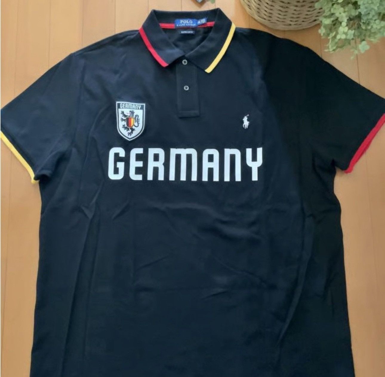 Ralph Lauren Ralph Lauren Black Polo with Germany Crest sz XXL Custom fit Size US XXL / EU 58 / 5 - 1 Thumbnail