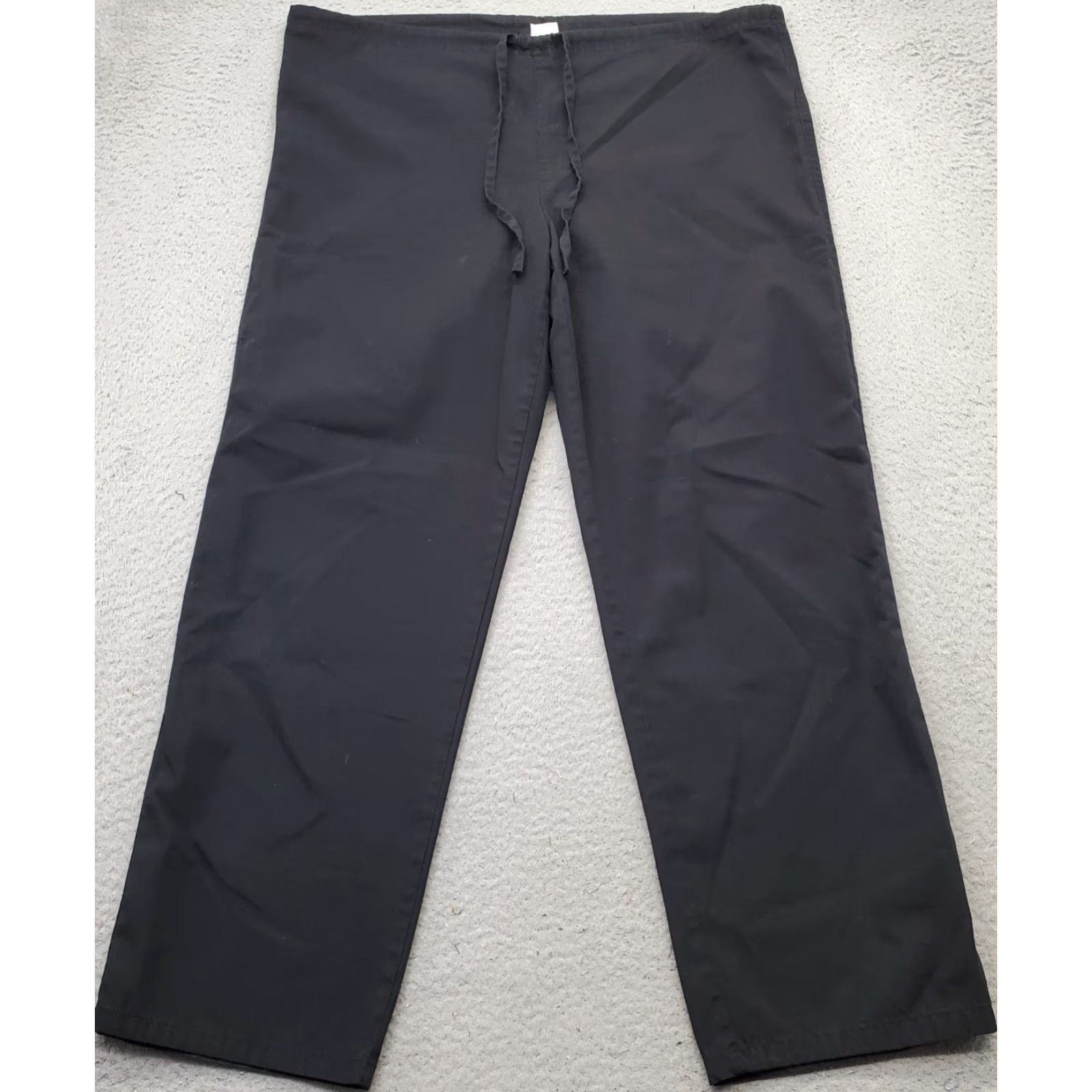 Dickies Dickies Scrub Pants Womens XL Black Comfort Drawstring Waist Straight Leg Size 40" / US 18 - 2 Thumbnail