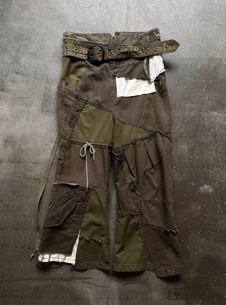 Junya Watanabe Junya Watanabe 2006AW Runway Military Patchwork Trousers Size US 42 / EU 58 - 2 Thumbnail