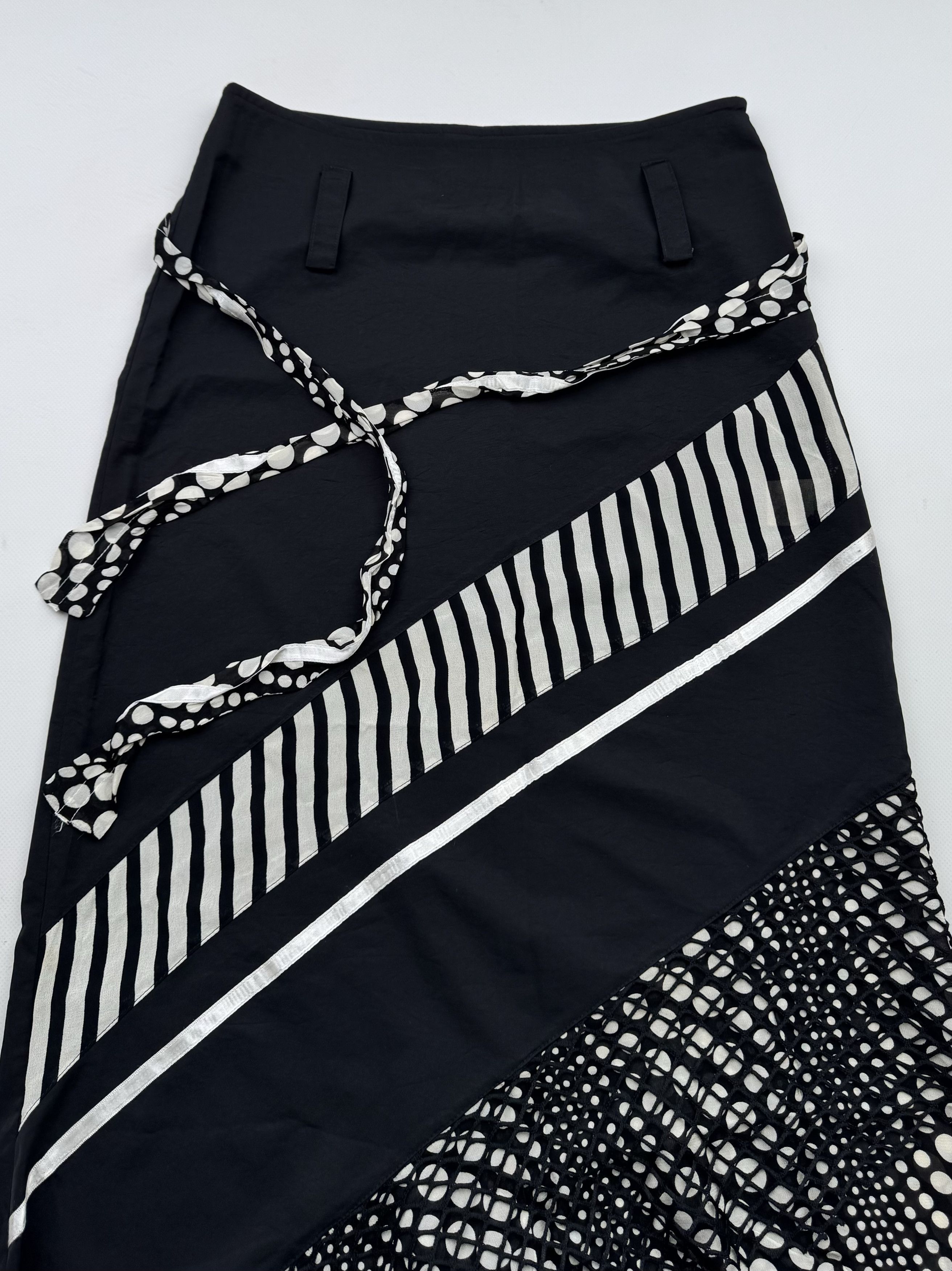 Vintage 90's Flared Skirt B6(V386)E2 Size 28" / US 6 / IT 42 - 2 Thumbnail