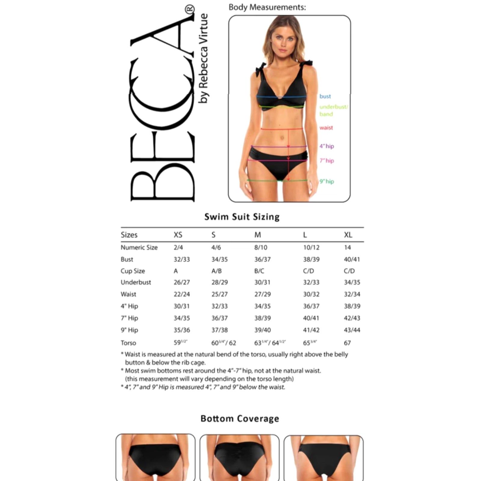 Vintage NWT BCA by Rebecca Virtue Women's Standard Megan One Piece Swimsuit - Size L Size ONE SIZE - 6 Thumbnail