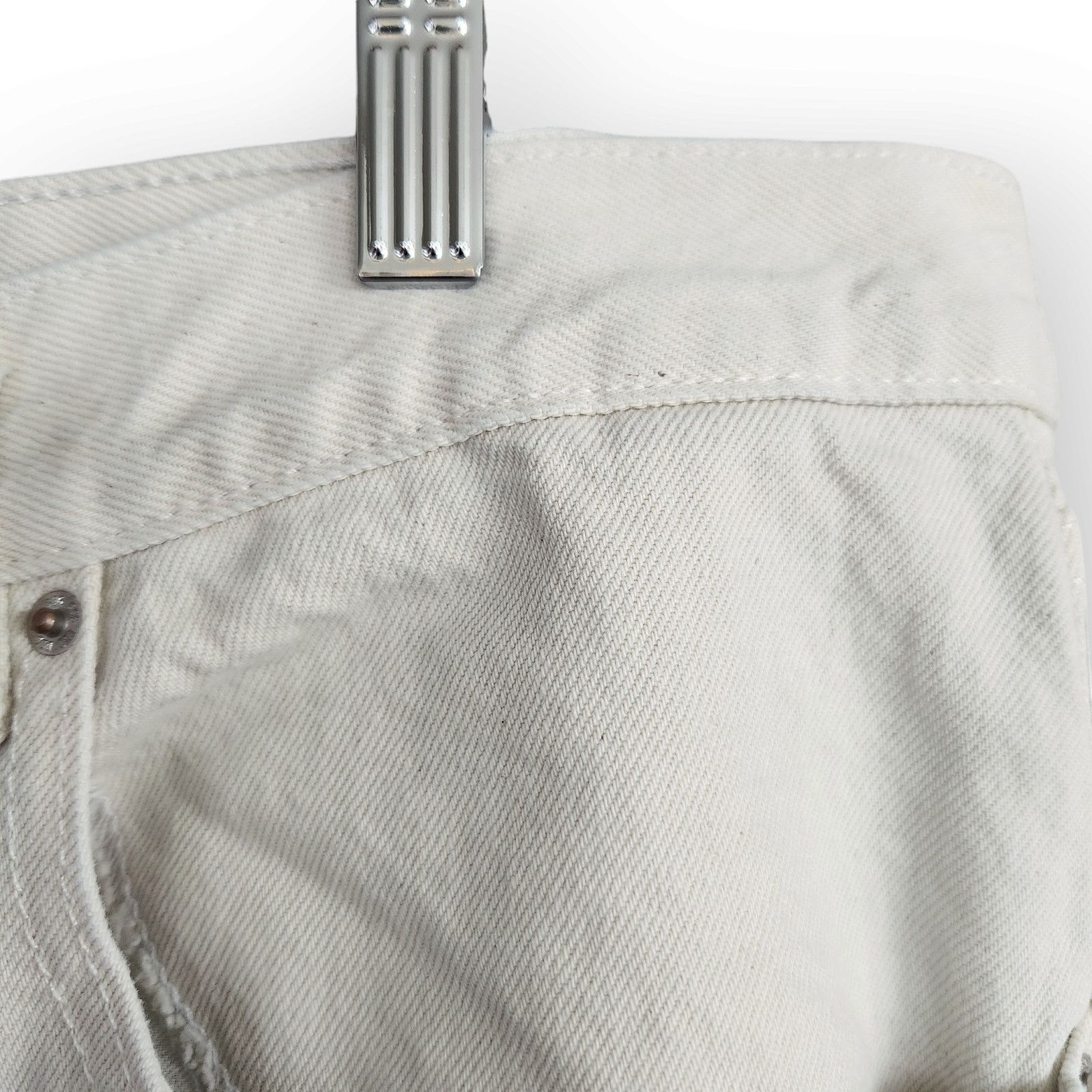 Bdg BDG Urban Outfitters Cream High Waisted Baggy Jeans 34 Size 40" / US 18 - 6 Thumbnail