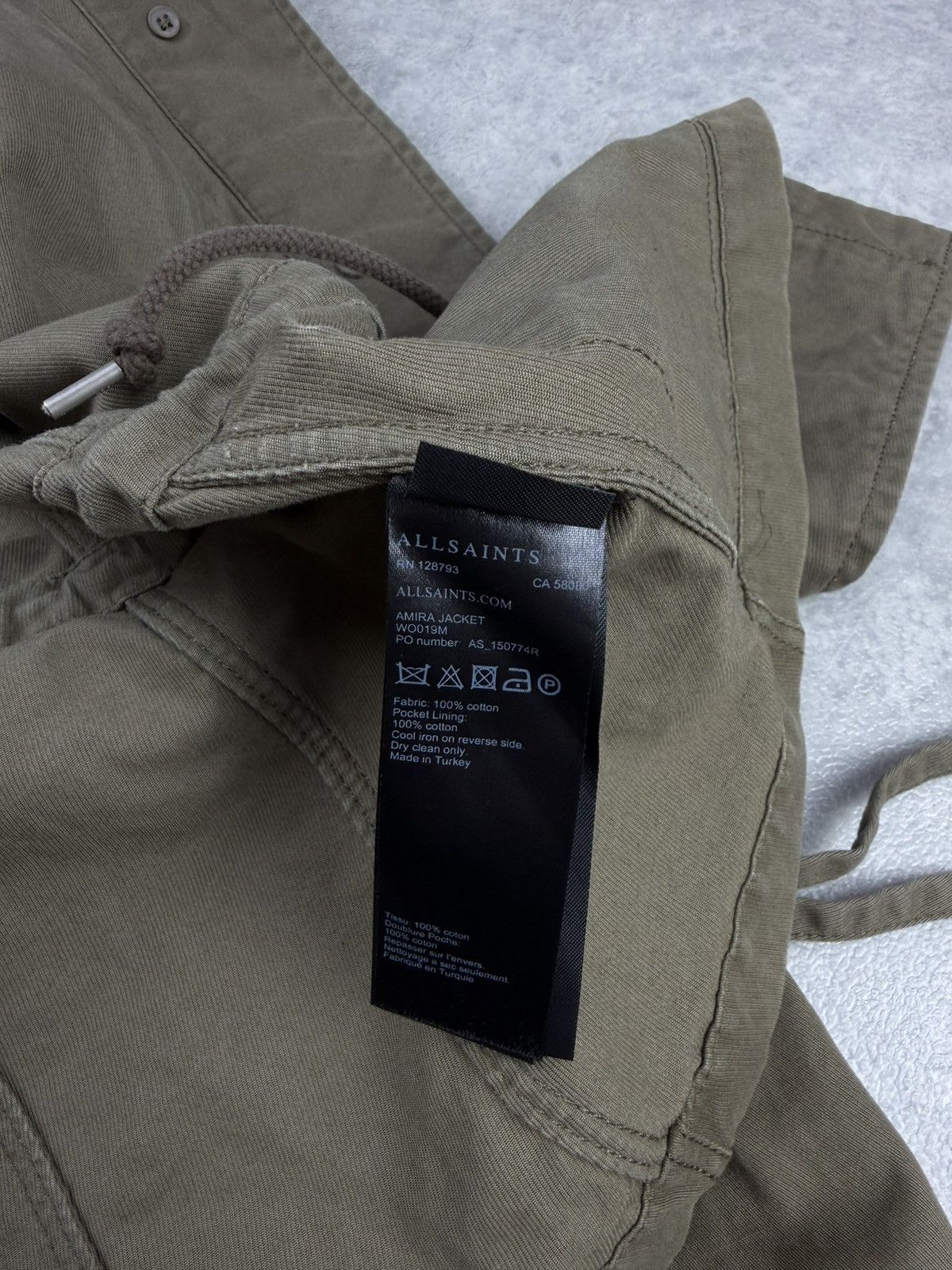 Allsaints AllSaints Amira Utility Jacket Womens XS Khaki Size XS / US 0-2 / IT 36-38 - 10 Thumbnail