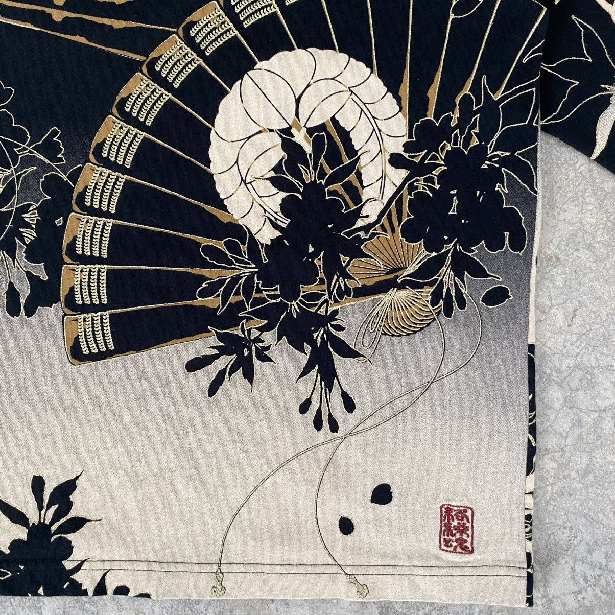 Karakuri Tamashii Karakuri Tamashii Wagara Dragon Sakura Fans Embroidered Tee Size US XL / EU 56 / 4 - 14 Thumbnail