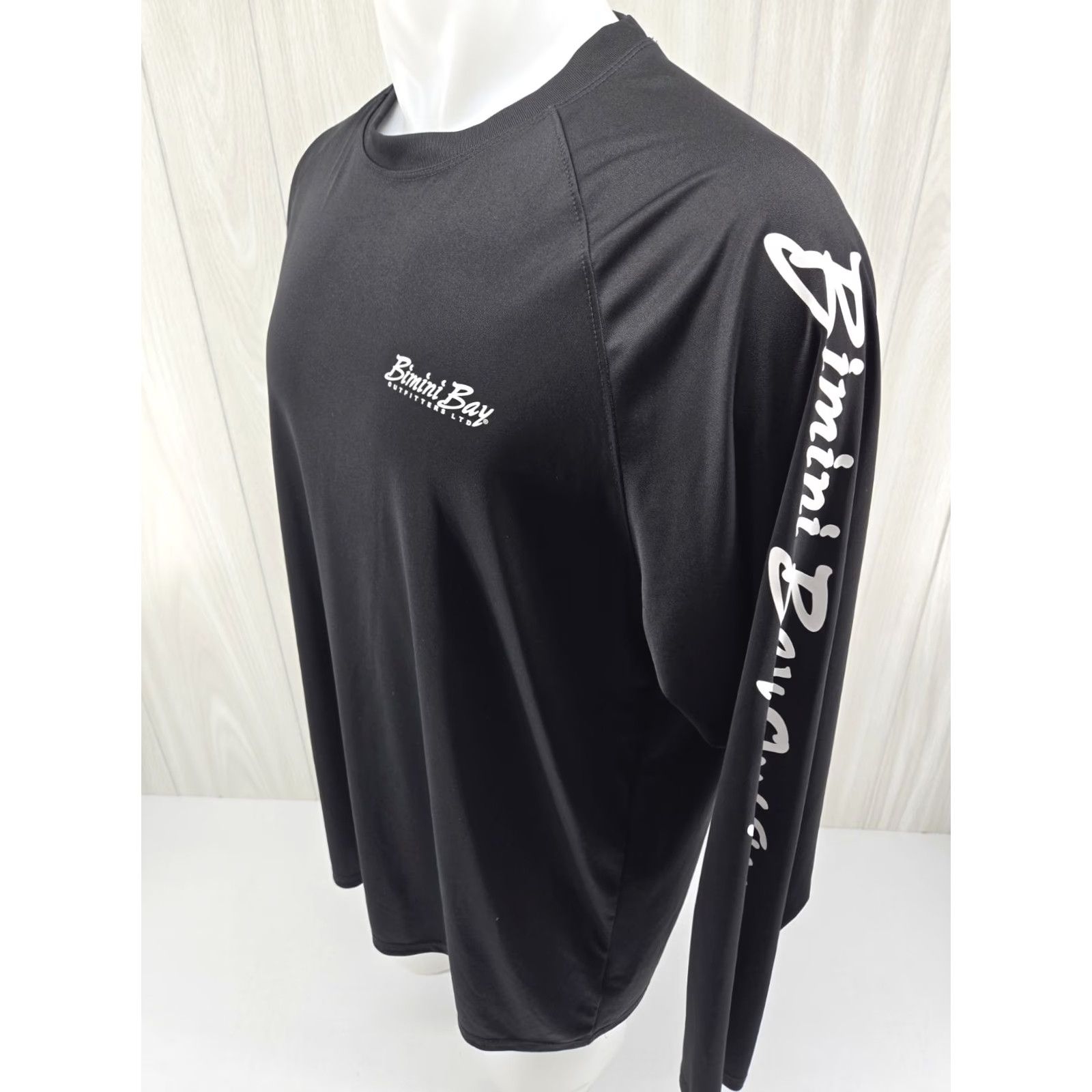 Vintage Bimini Bay Graphic Tee Men XL Black Fishing Polyester Pullover Long Sleeve Tee Size US XL / EU 56 / 4 - 5 Thumbnail