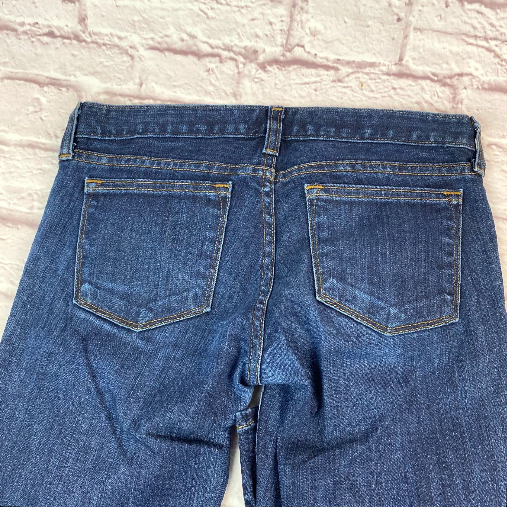 J.Crew J.CREW Toothpick Jeans Teen Junior Size 25 Skinny Low Rise Denim Dark Wash Shirt Size 42" / US 20 - 5 Thumbnail