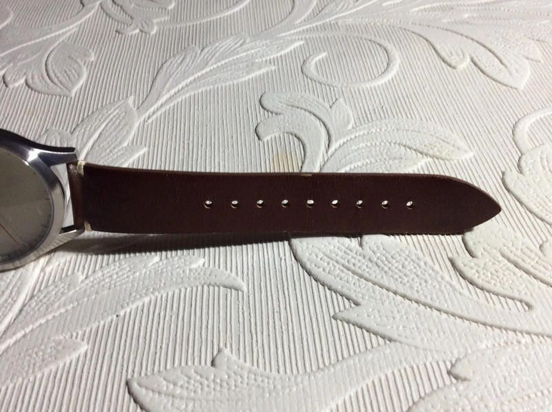 Designer Miro cream /dark Brown Men's leather strap Watch Size ONE SIZE - 5 Thumbnail