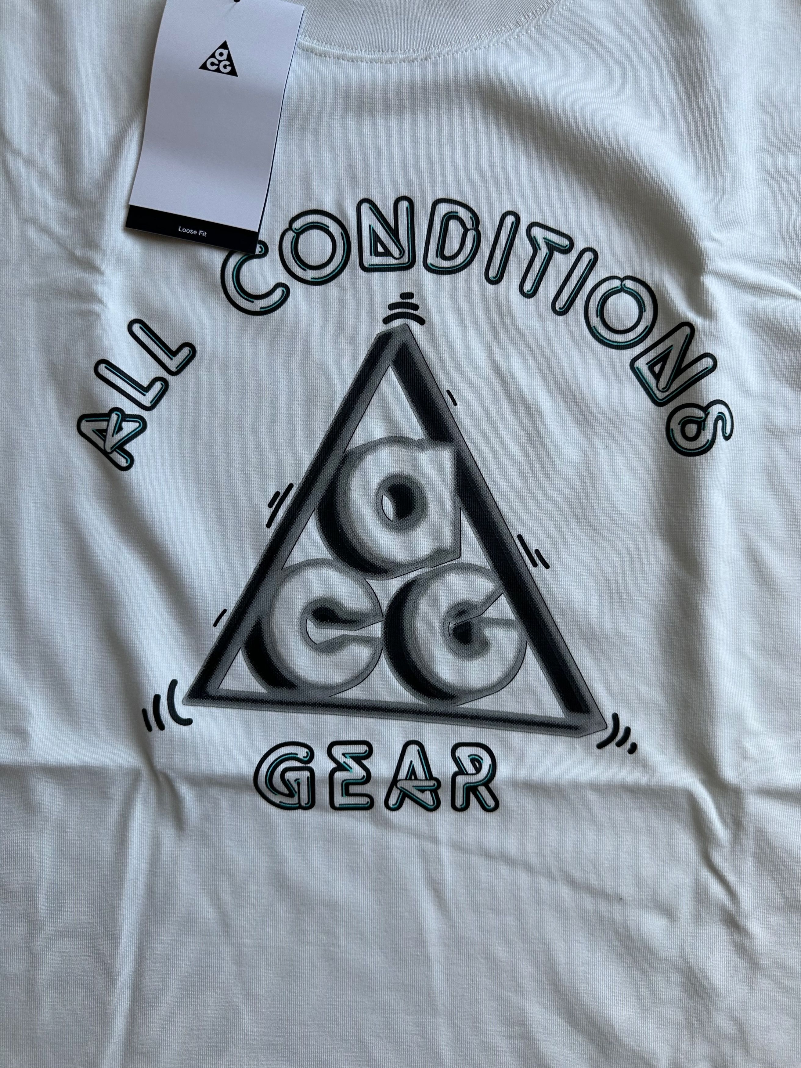 Nike ACG Nike ACG Logo Loose-fit T-Shirt - White - XL (NWT) Size US XL / EU 56 / 4 - 2 Thumbnail