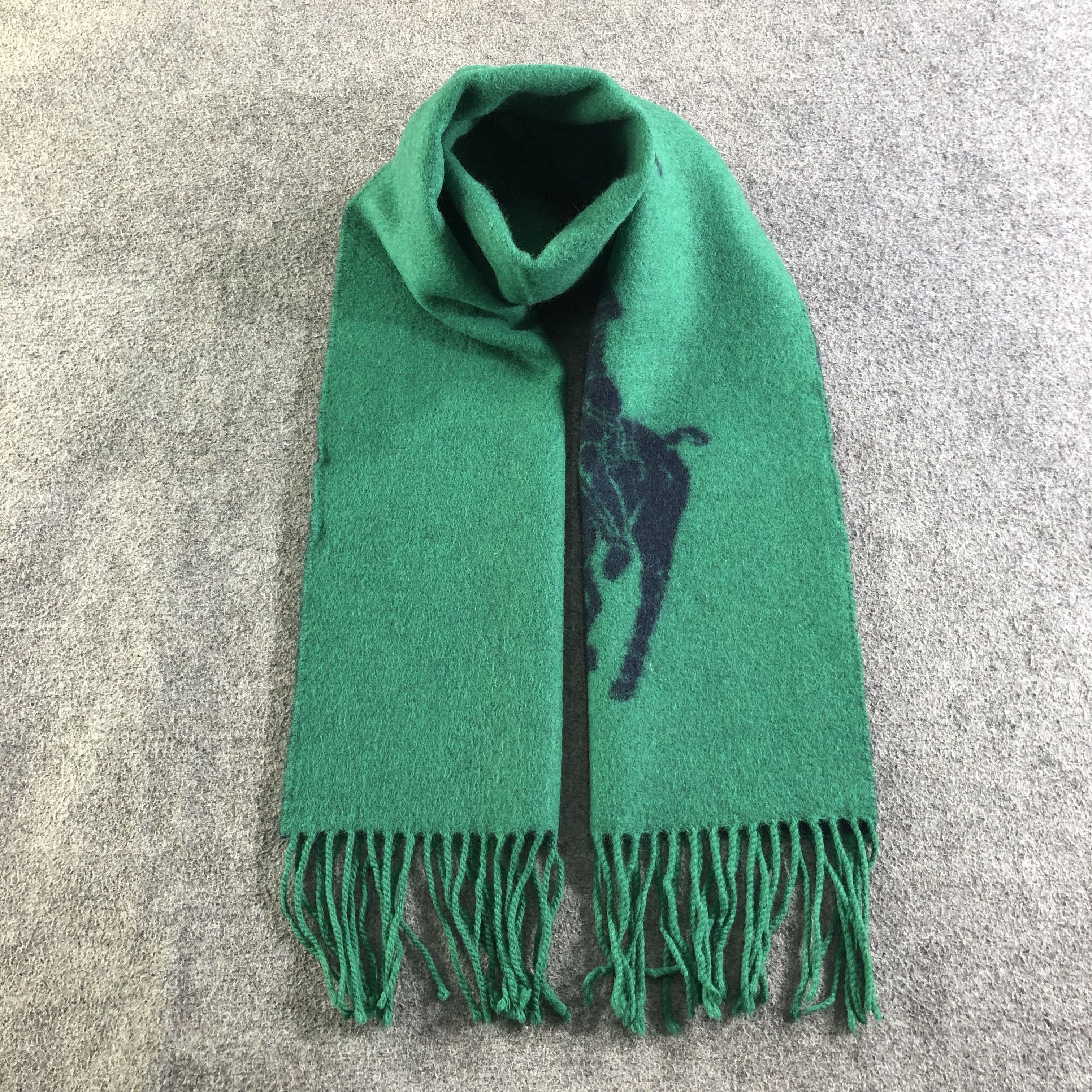 Polo Ralph Lauren Polo Ralph Lauren Big Logo Wool Scarf Muffler V2014 Size ONE SIZE - 1 Thumbnail