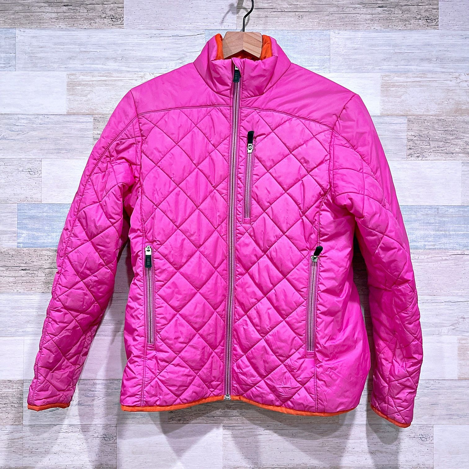 Lands' End Lands End Nylon Quilted Ski Jacket Pink Lined Womens S Size S / US 4 / IT 40 - 1 Thumbnail