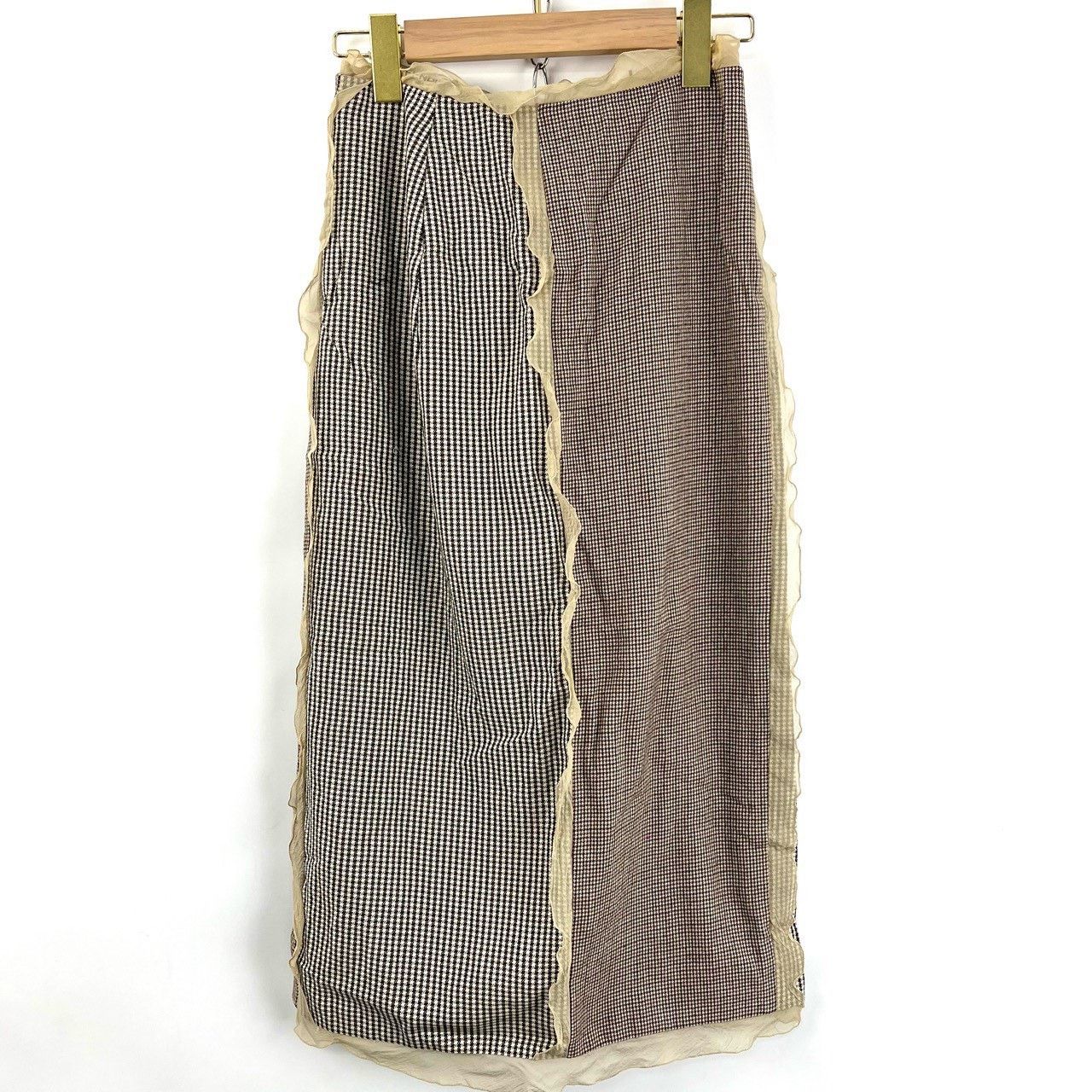 Fendi Fendi 3D Lace Check Skirt Size 38" / US 16 / IT 52 - 1 Thumbnail