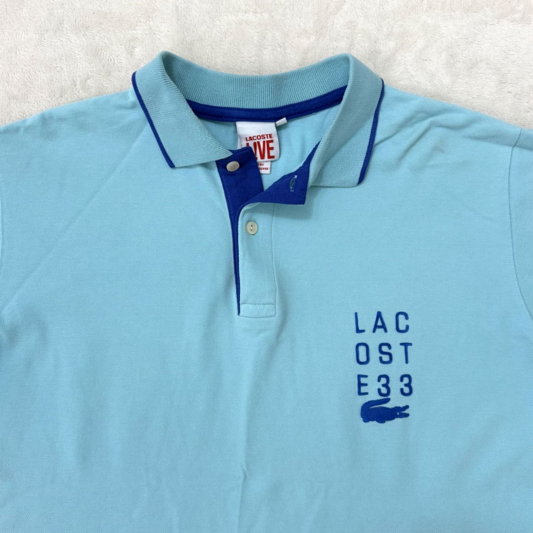 Lacoste Lacoste Live Polo Shirt Mens 2XL Blue Contrast Collar Logo Pique Cotton Shirt Slim Regular 100% Cotton Casual Mens Size US XXL / EU 58 / 5 - 2 Thumbnail