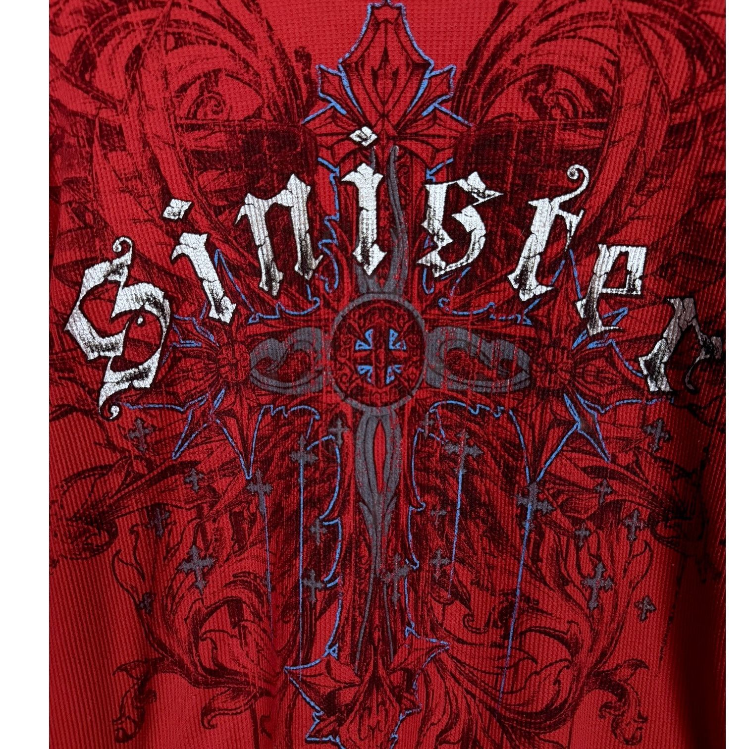 UFC Y2K UFC Ultimate Fighting Sinister L/S Red Waffle Shirt L Size US L / EU 52-54 / 3 - 2 Thumbnail