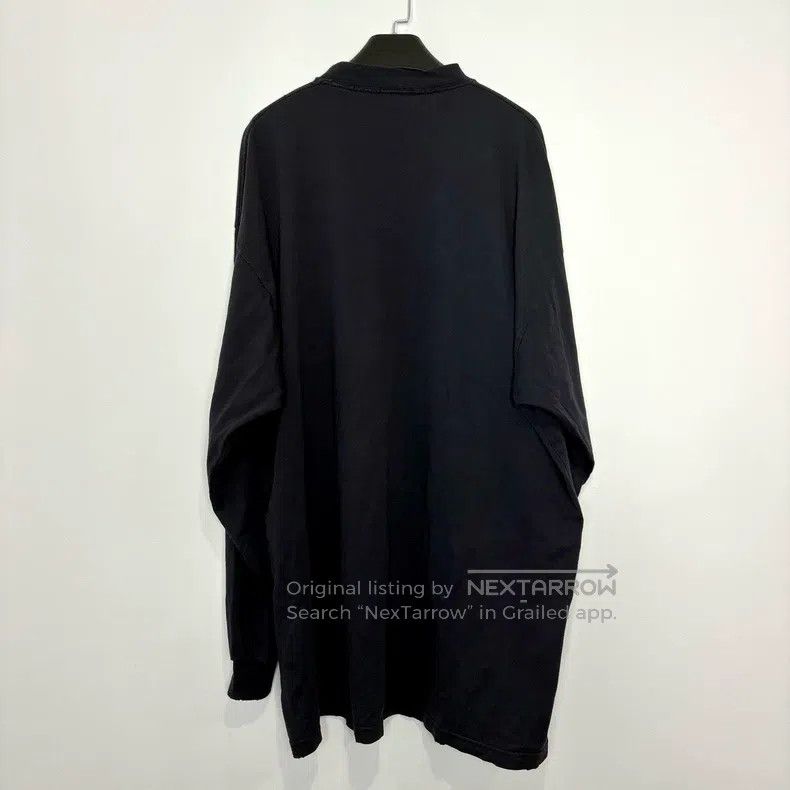 Balenciaga Balenciaga bekind embroidery destroyed logo distressed lon Size US M / EU 48-50 / 2 - 2 Thumbnail