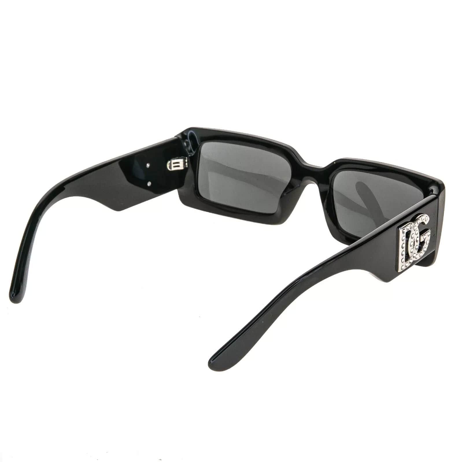 Dolce & Gabbana DOLCE & GABBANA 4447 Black Geometric Narrow Sunglass DG4447B Size ONE SIZE - 3 Thumbnail