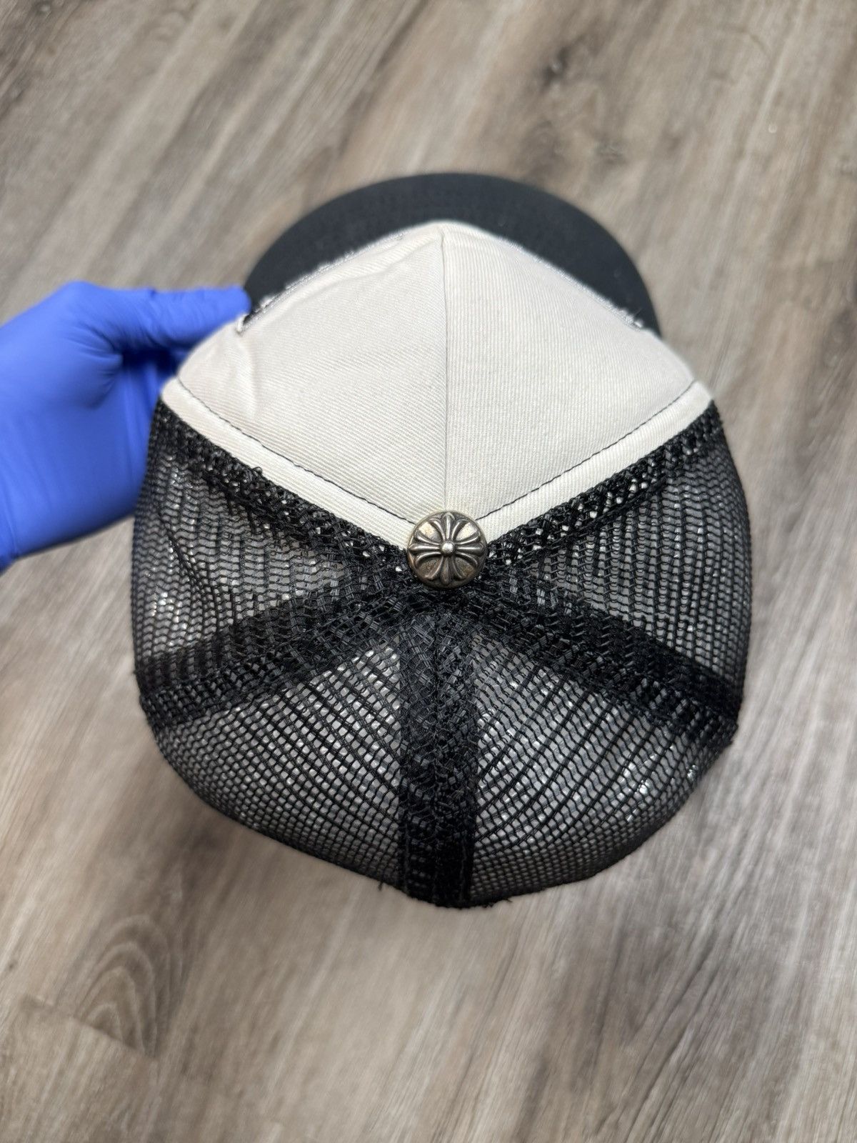 Chrome Hearts Chrome Hearts F*CK Hollywood Trucker Hat Black/White Size ONE SIZE - 15 Thumbnail
