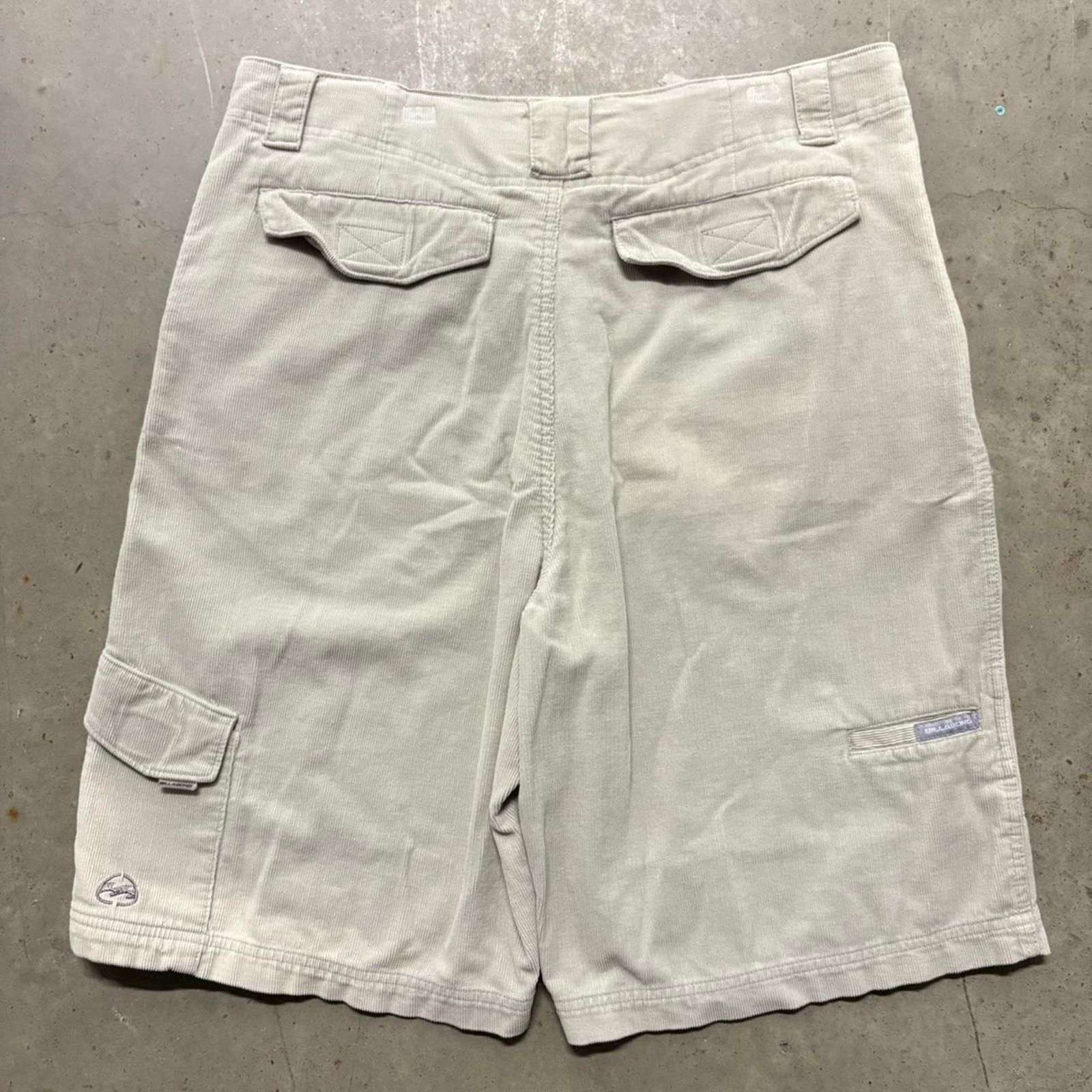 Billabong × Vintage Crazy Vintage Y2K Billabong Corduroy Cargo Style Surf Shorts Size US 34 / EU 50 - 3 Thumbnail