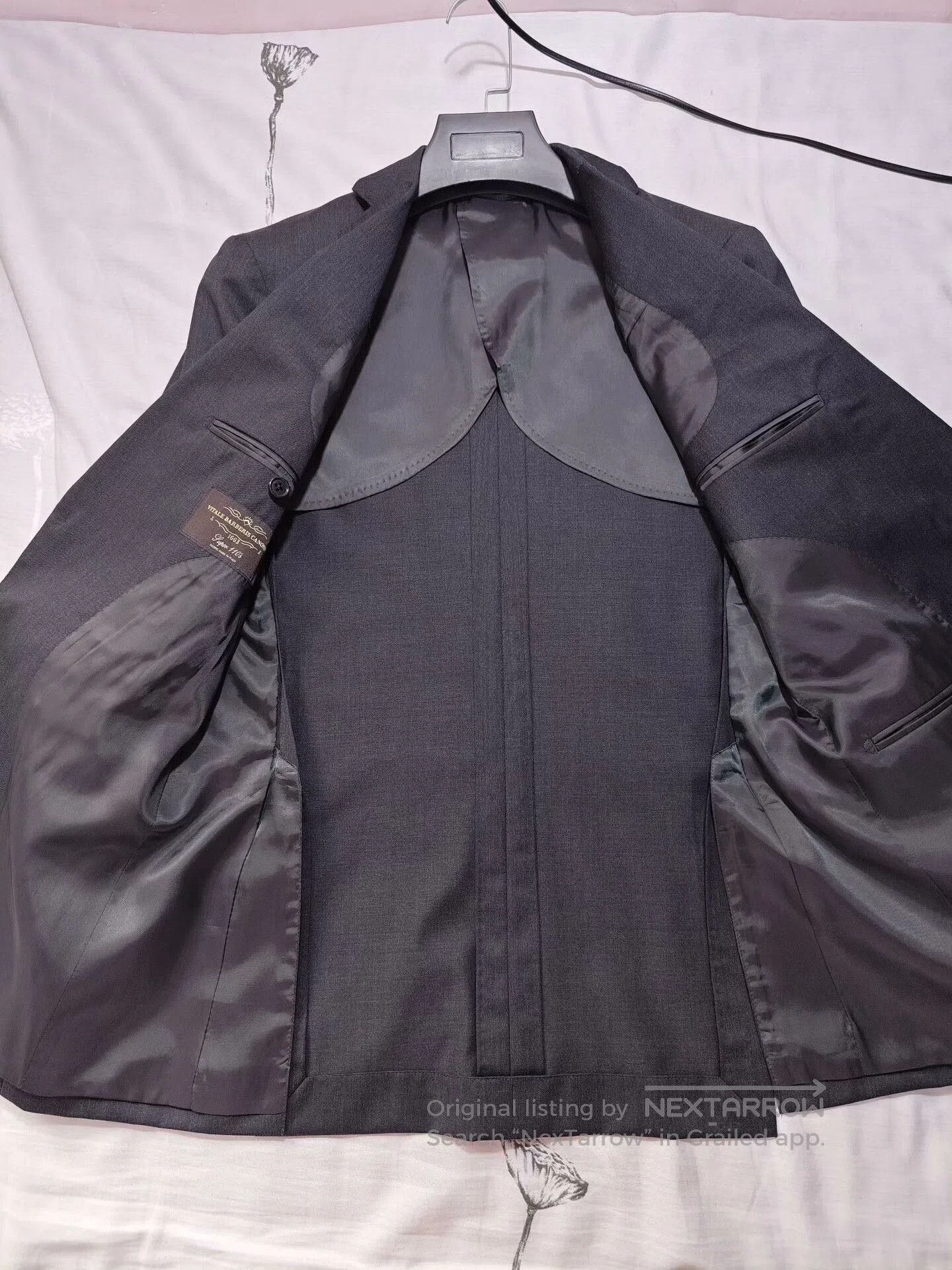 Japanese Brand Italian Gray Wool Blazer with Half-Canvassed Lining. Size US S / EU 44-46 / 1 - 6 Thumbnail