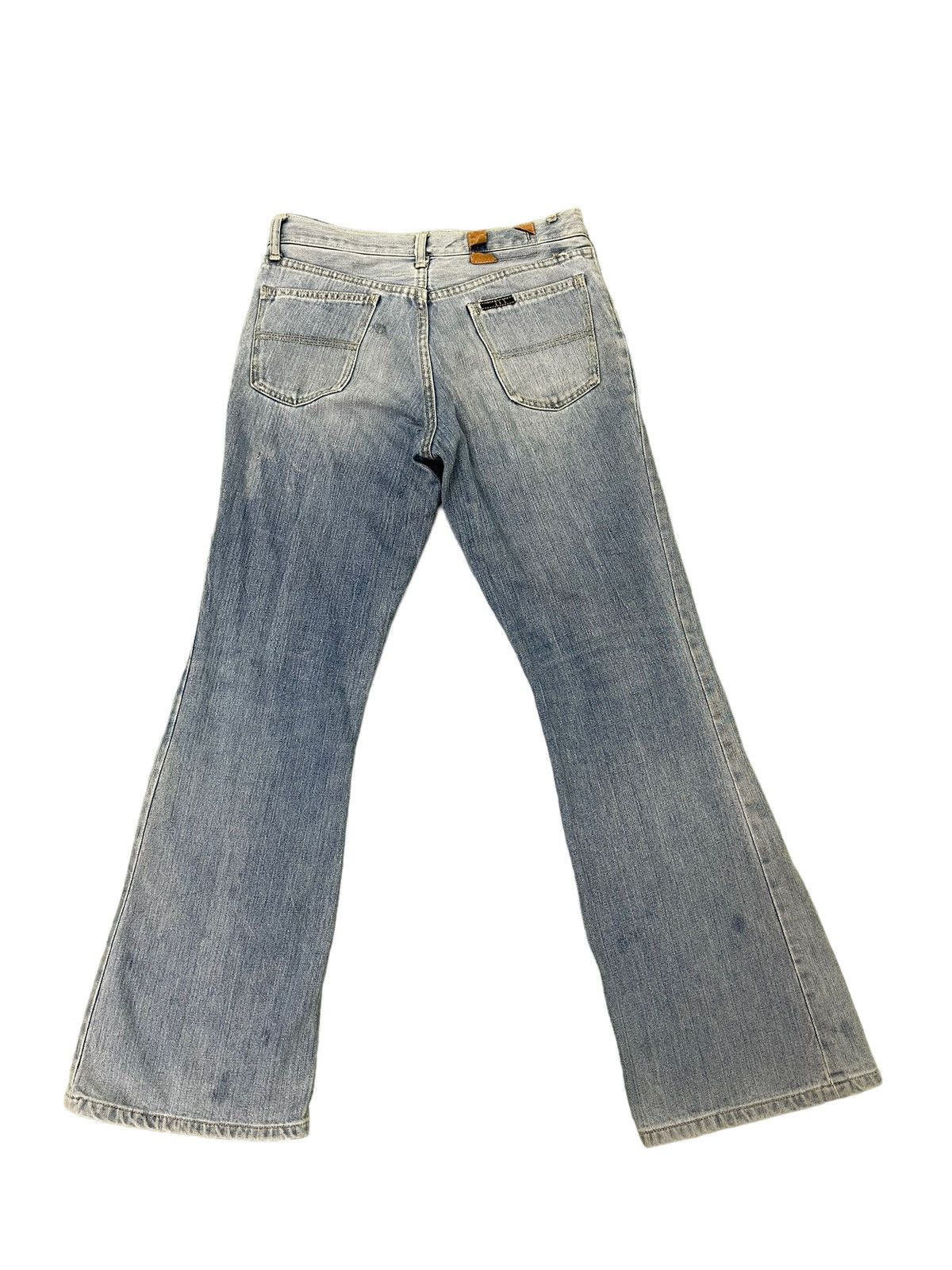 Japanese Brand Flare Jeans Blue Way Japan Faded Distress Boot Cut 7🟦6 Size US 30 / EU 46 - 11 Thumbnail