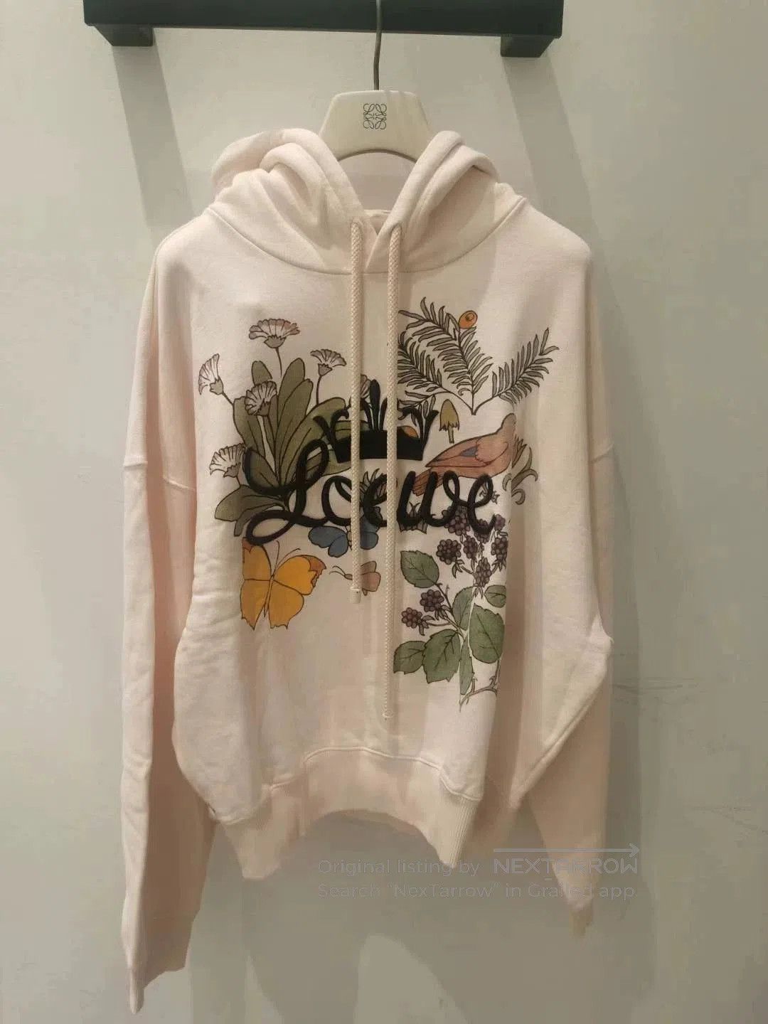 Loewe Loewe Women's Pink Floral Embroidered Hoodie. Size US L / EU 52-54 / 3 - 1 Thumbnail
