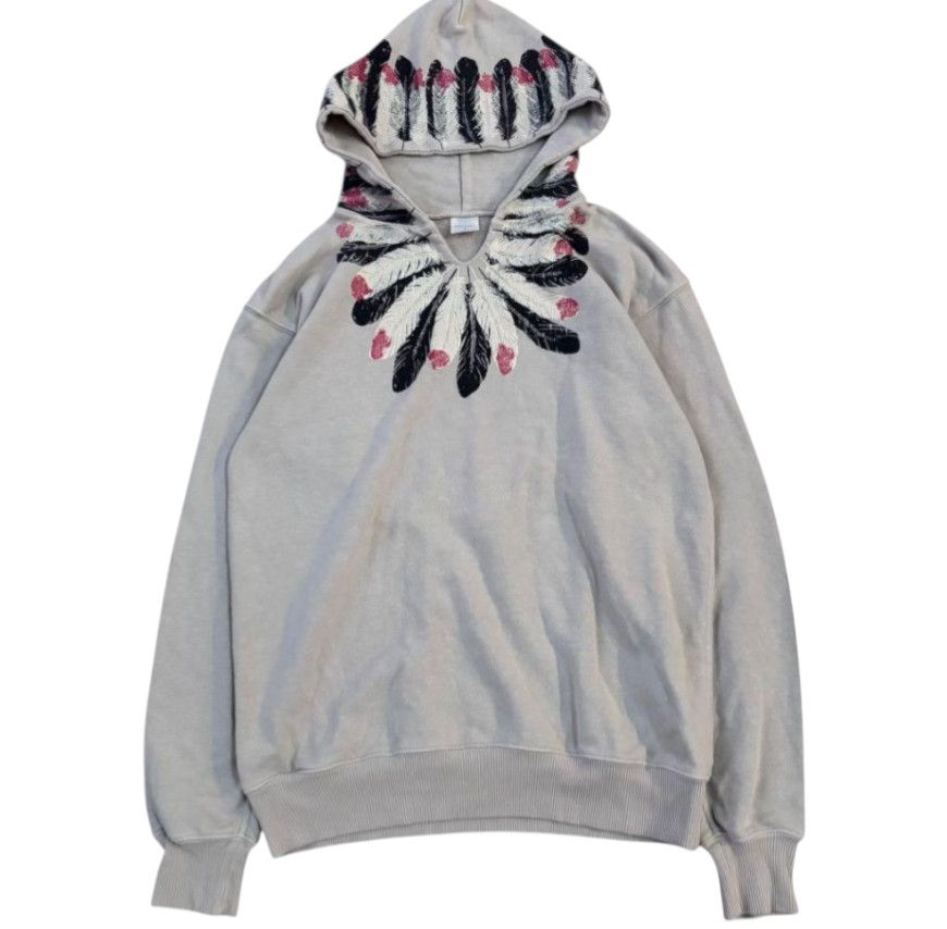 Kapital Feather Native Pattern Sweatshirt Hoodie Size US L / EU 52-54 / 3 - 1 Thumbnail