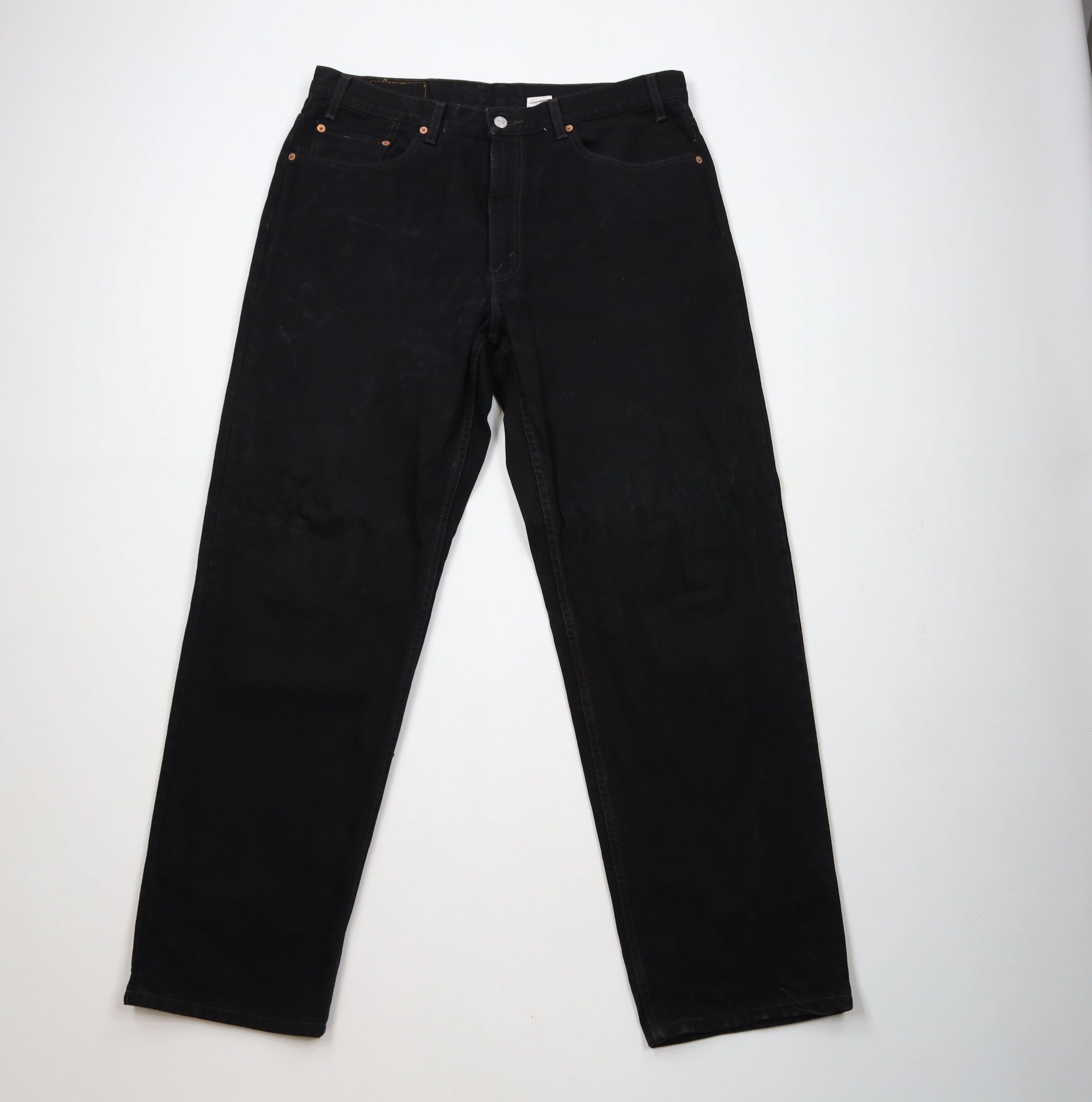 Levi's × Vintage Vintage 90 Levis 550 Relaxed Fit Tapered Leg Jeans Black Size US 36 / EU 52 - 1 Thumbnail