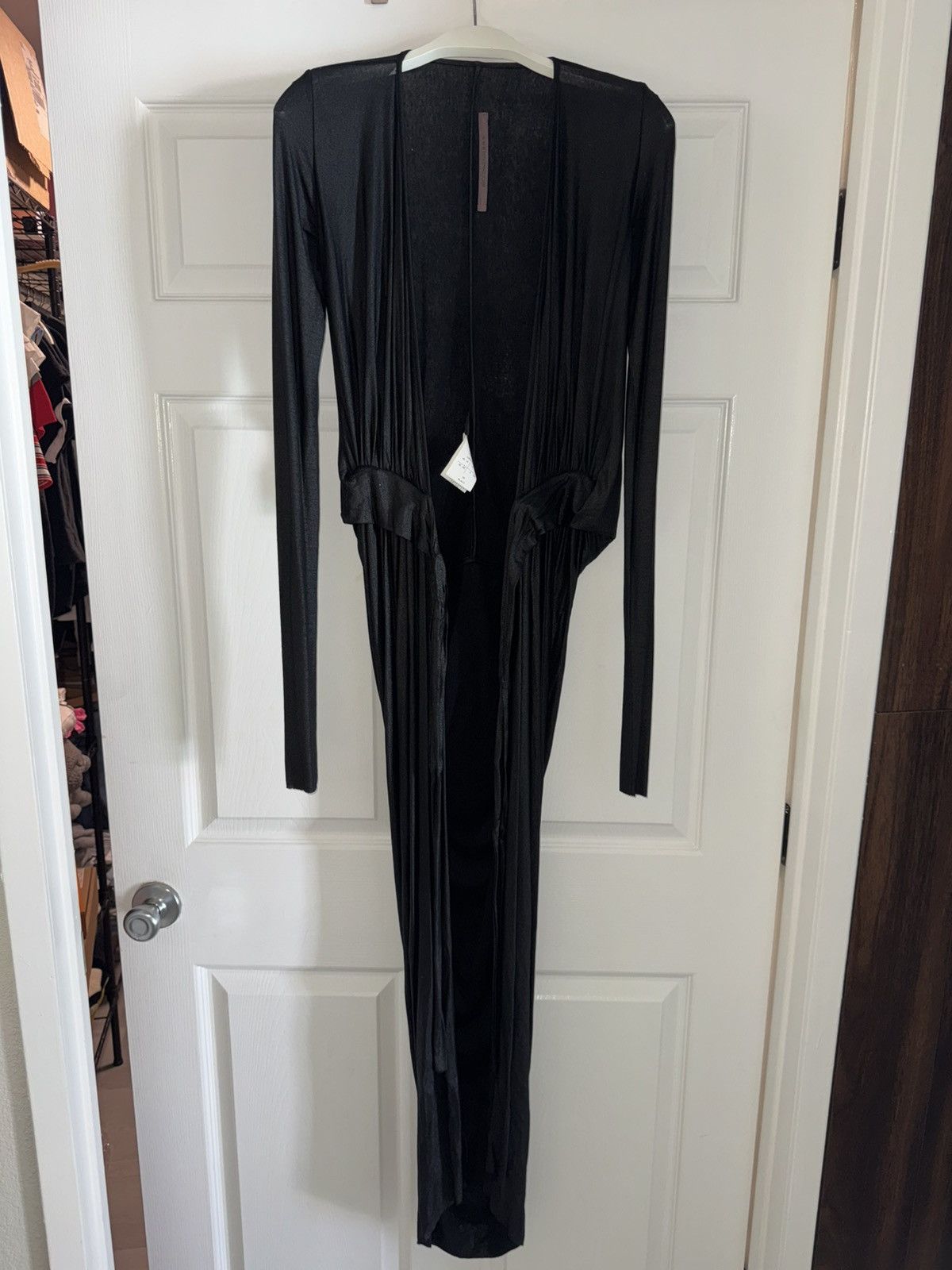 Rick Owens Rick Owens Lilies SS21 Black Draped Wrap Maxi Dress IT 40 Size S / US 4 / IT 40 - 6 Thumbnail
