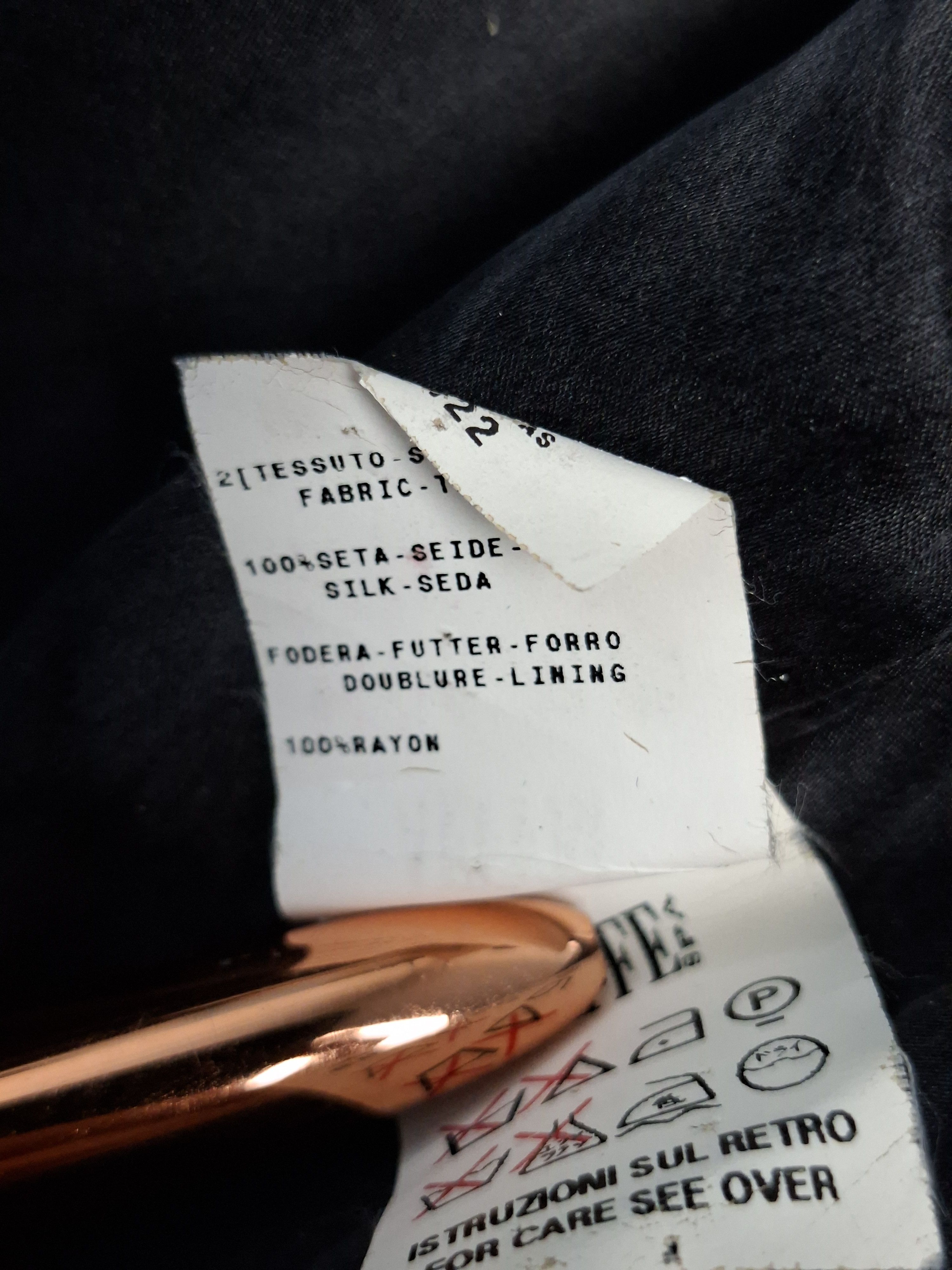 Vtg Moschino Cheap and Chic Black Silk Wool Dress