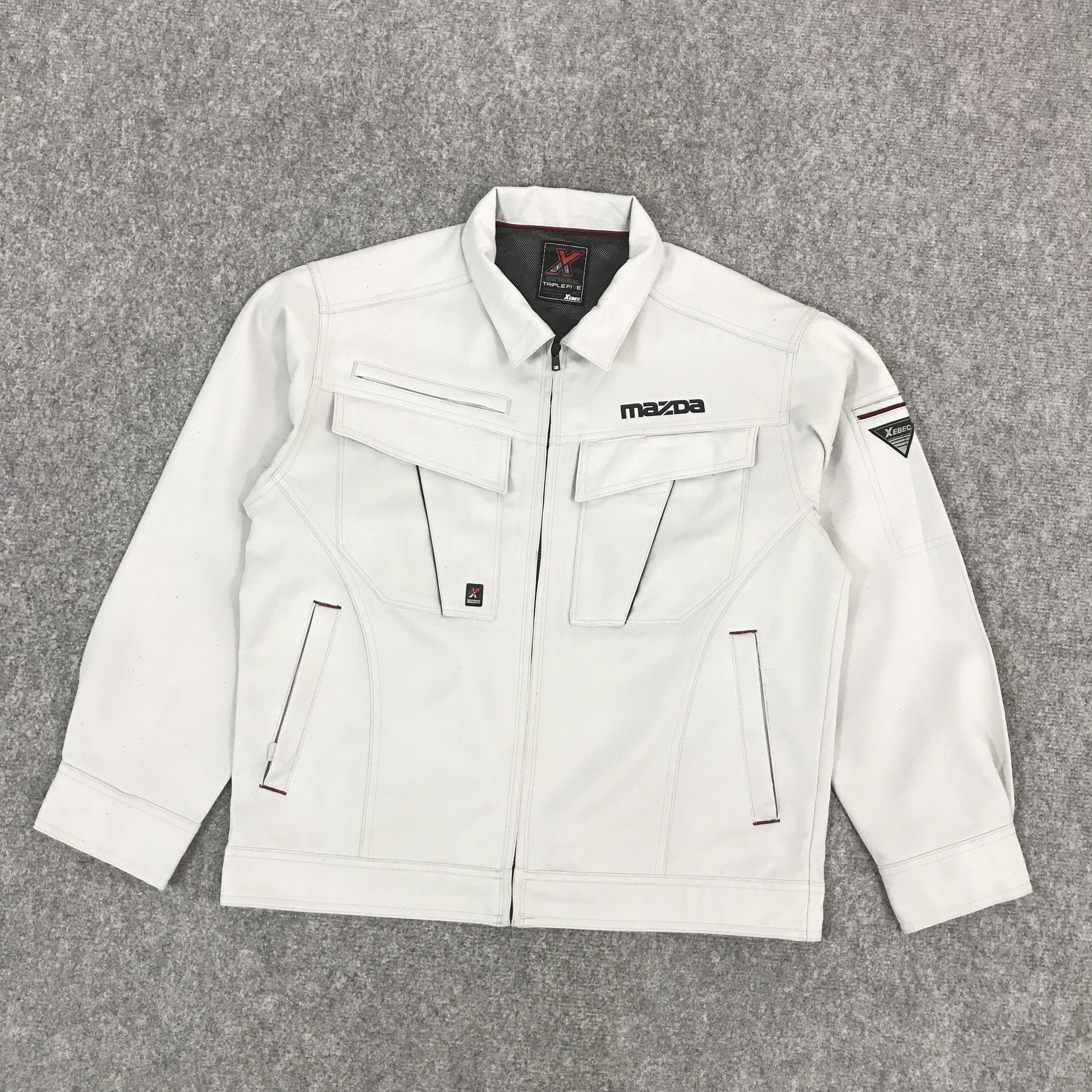 Japanese Brand × Sports Specialties MAZDA RACING LIGHT GRAY CUSTOM JAPAN JACKET Size US L / EU 52-54 / 3 - 1 Thumbnail