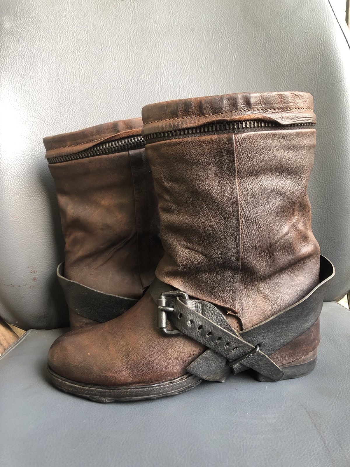 A.S.98 A.S 98 Brown Calfskin Leather Women’s Boots Size 37 Size US 7 / IT 37 - 8 Thumbnail