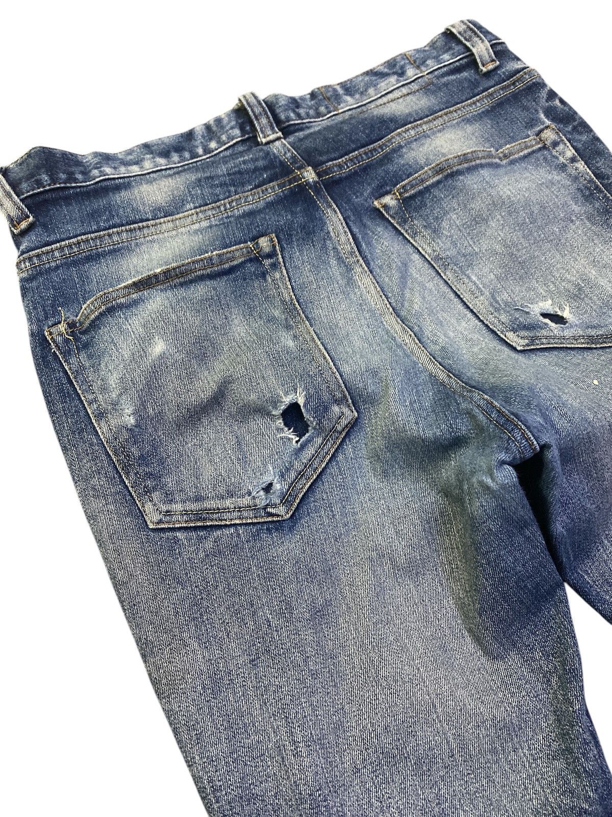 Morgan Homme × Vintage Morgan Homme Distressed Denim Size US 31 - 11 Thumbnail