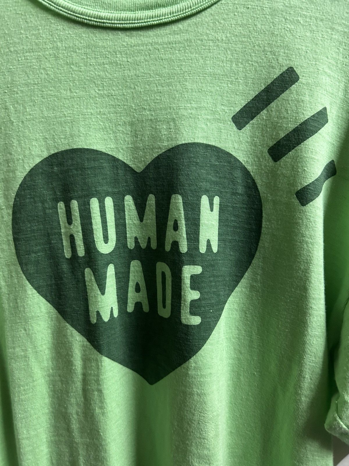 Human Made Archival Heart Logo Mint Green Slub Tee Size US XL / EU 56 / 4 - 13 Thumbnail